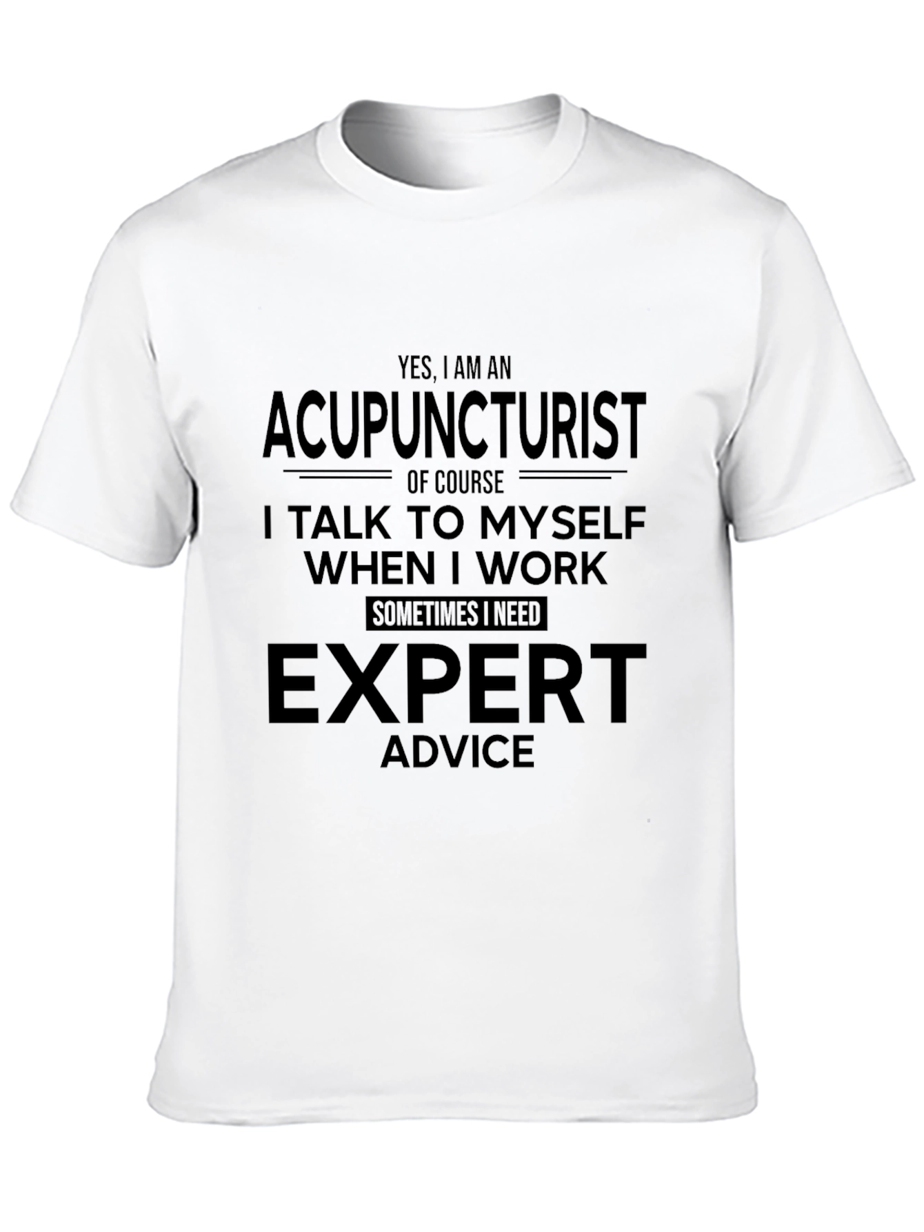 Black Acupuncturist Expert Advice Novelty Graphic Tee view 10