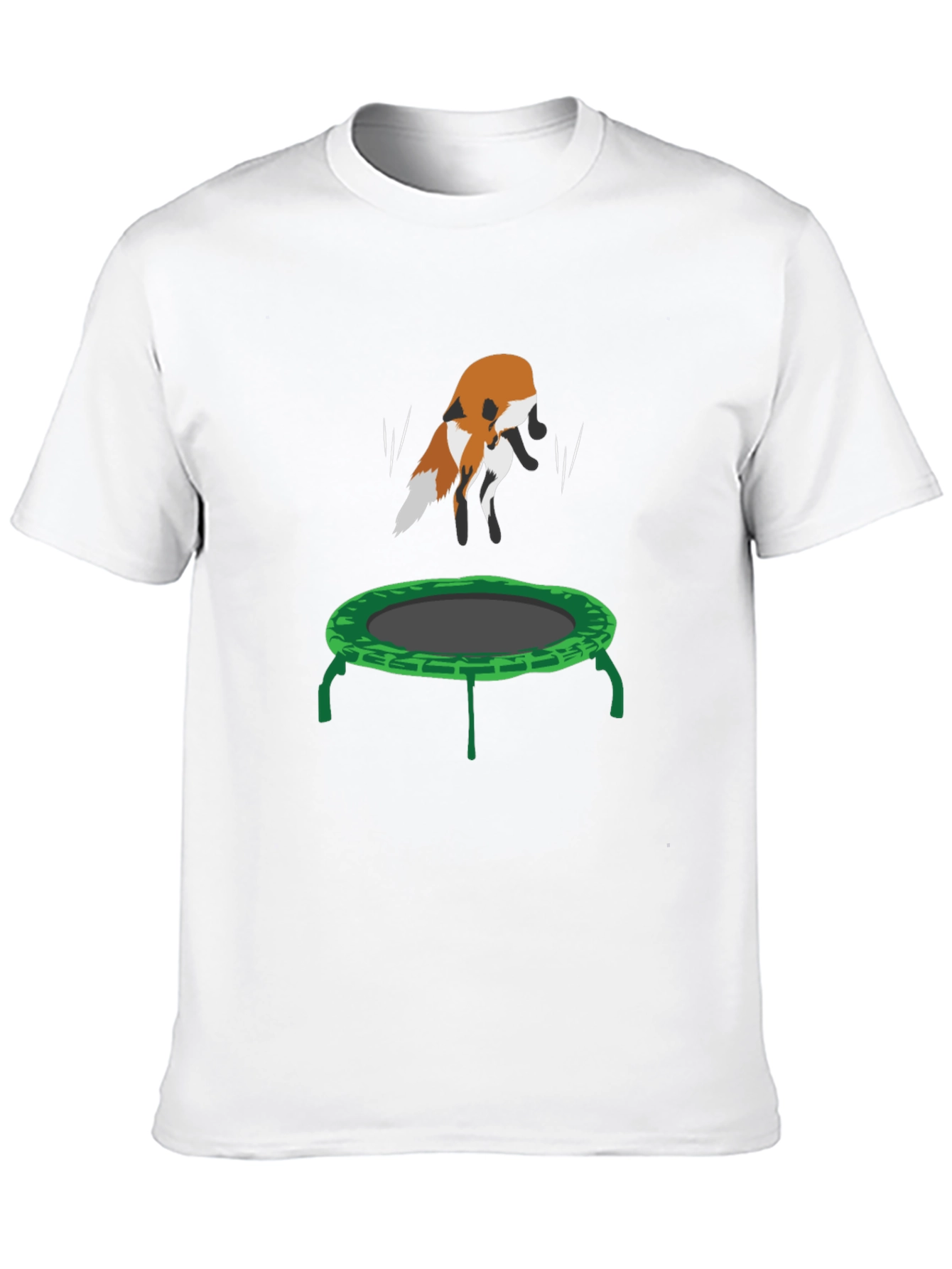 Black Fox Trampoline Graphic Tee - Fun Animal Design! view 10