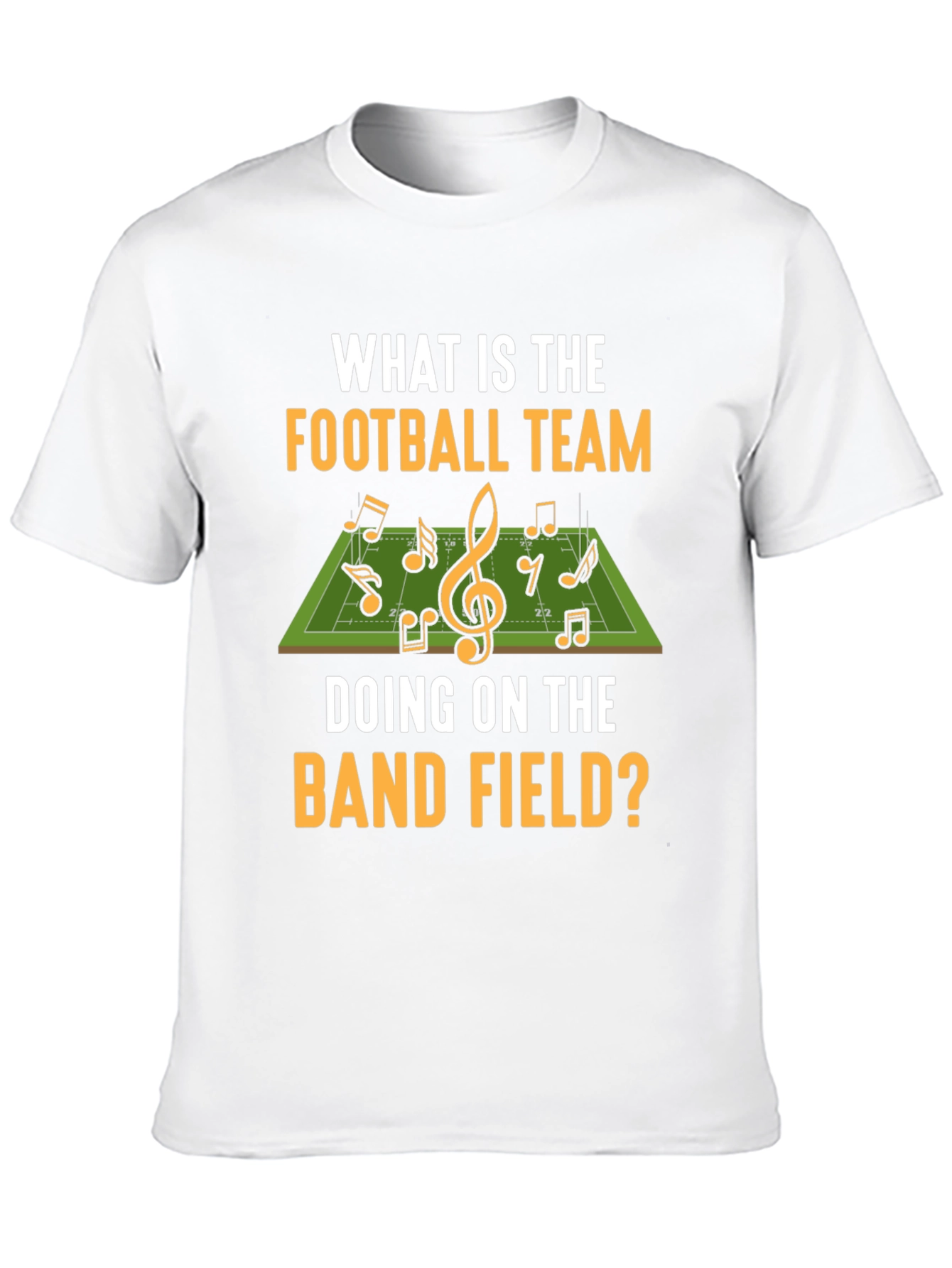 Black Football Team Band Field T-Shirt view 10