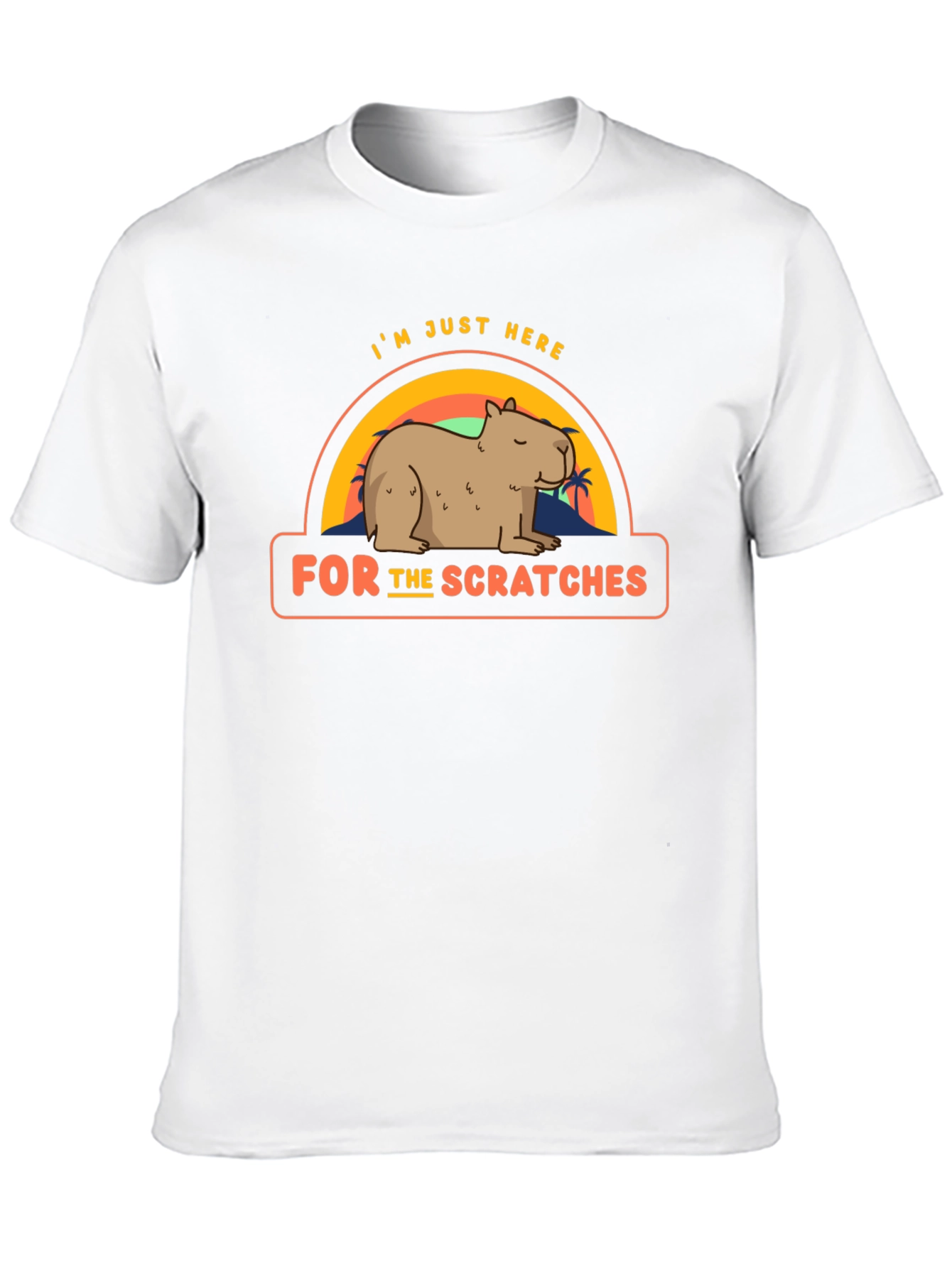 Black Capybara T-Shirt - I'm Just Here for the Scratches view 10