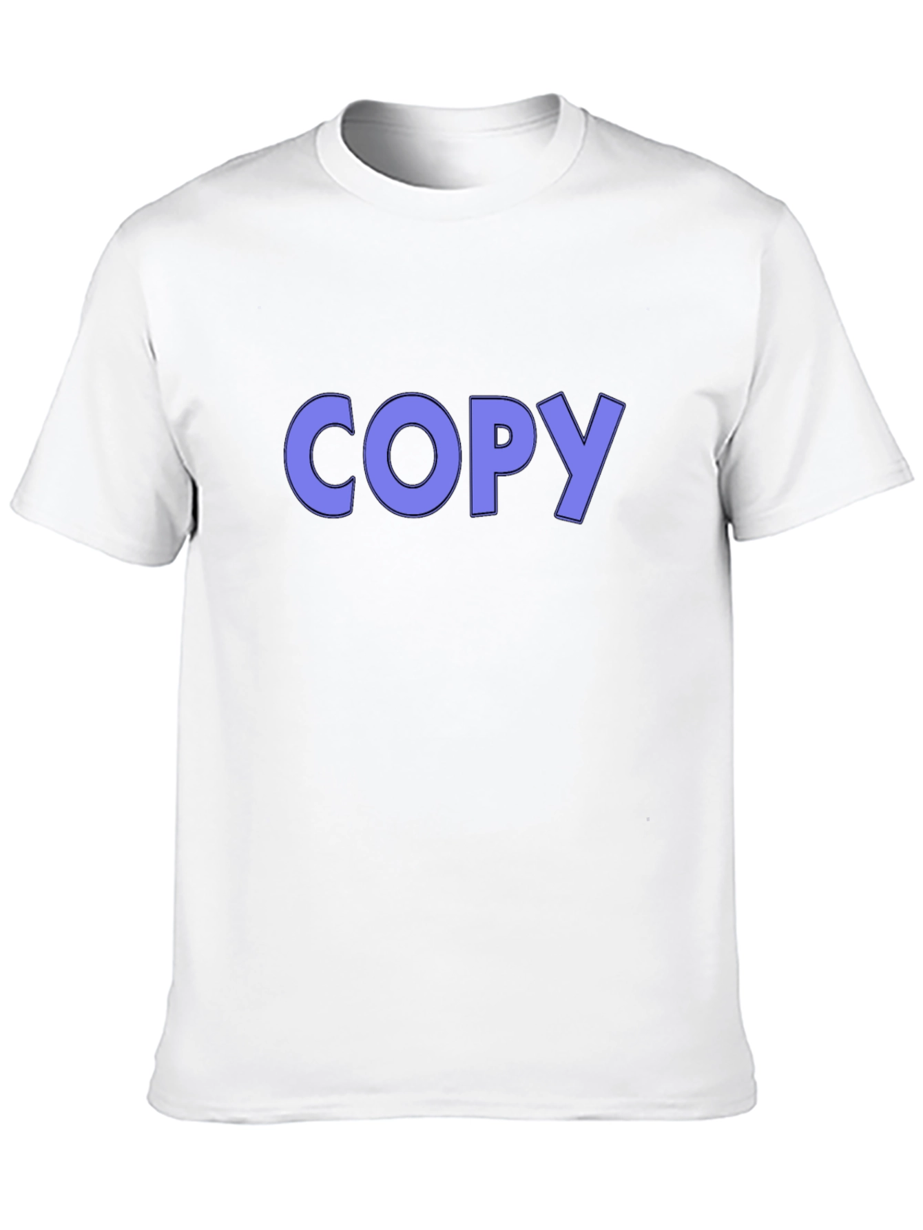 Black Men's Black T-Shirt with 'COPY' Graphic Print view 10