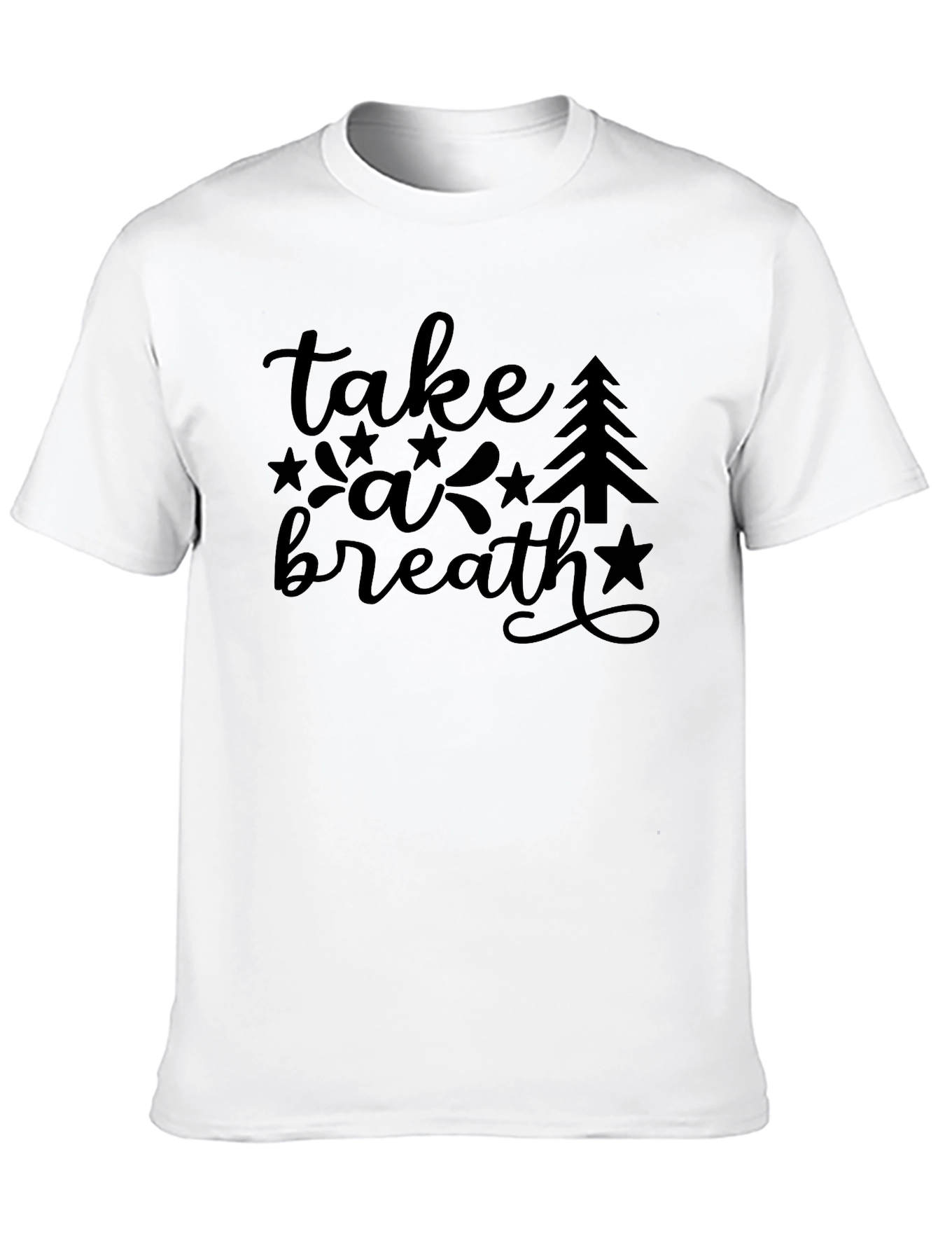 Black Take A Breath Graphic Tee view 10