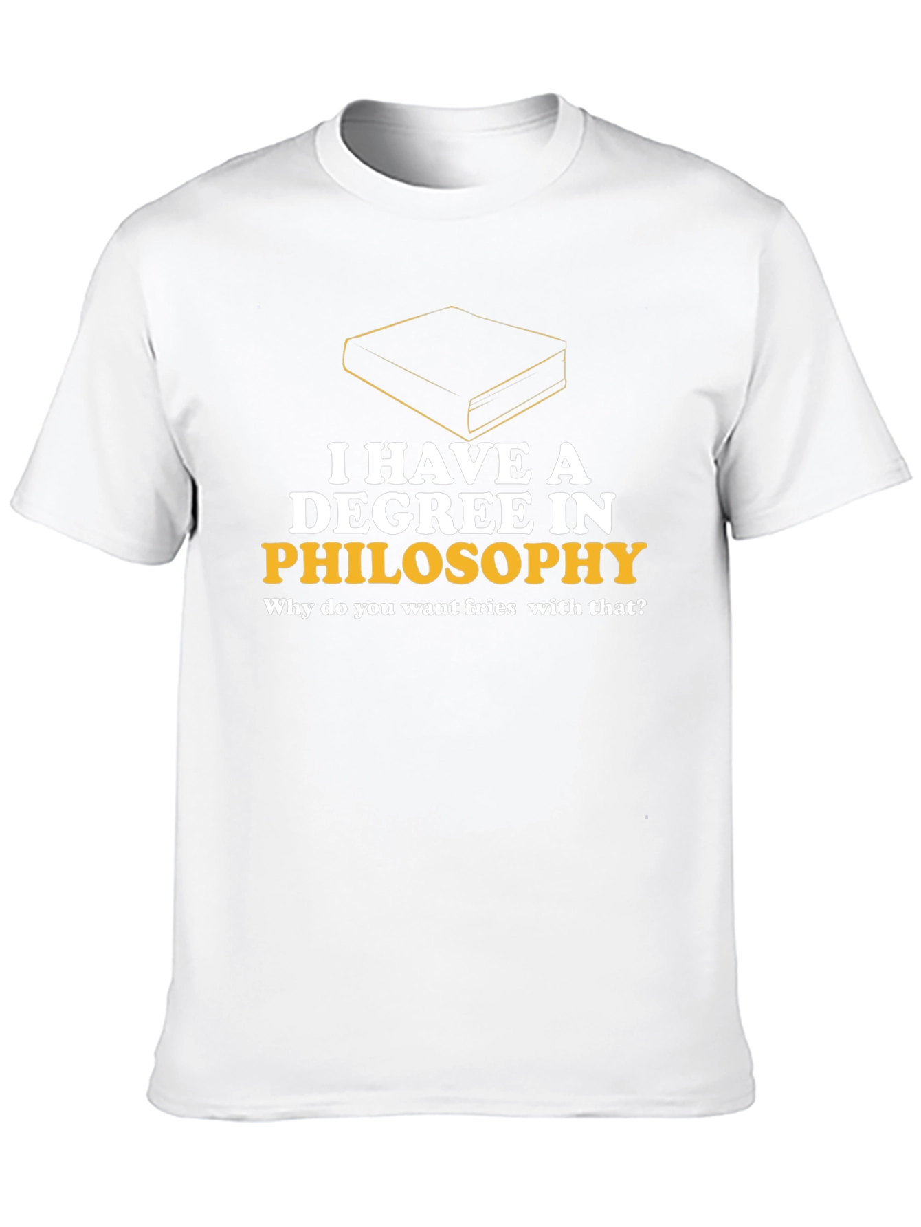 Black Philosophy Degree T-Shirt - Fries with That? view 10