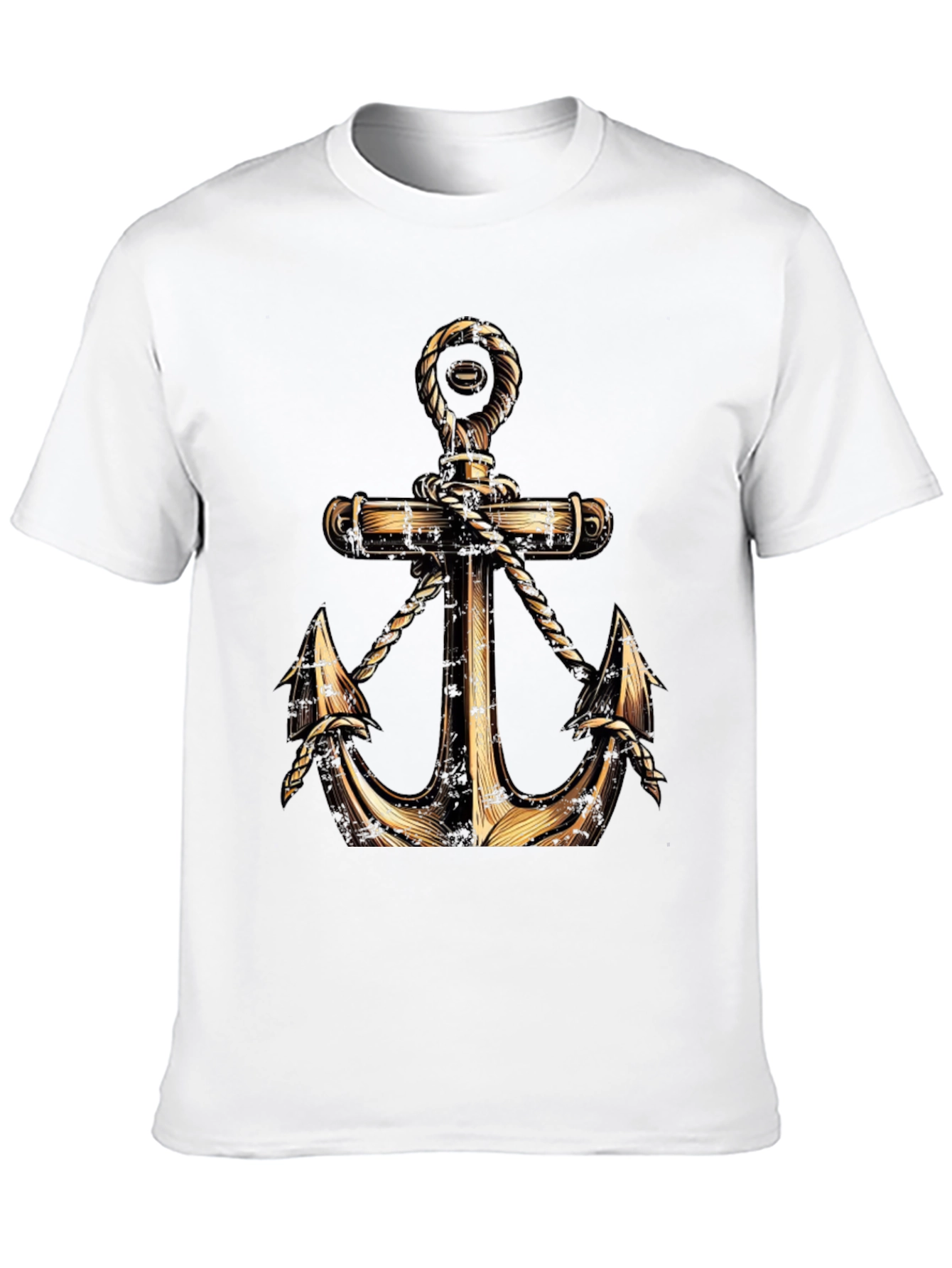 Black Anchor Graphic T-Shirt - Nautical Style view 10