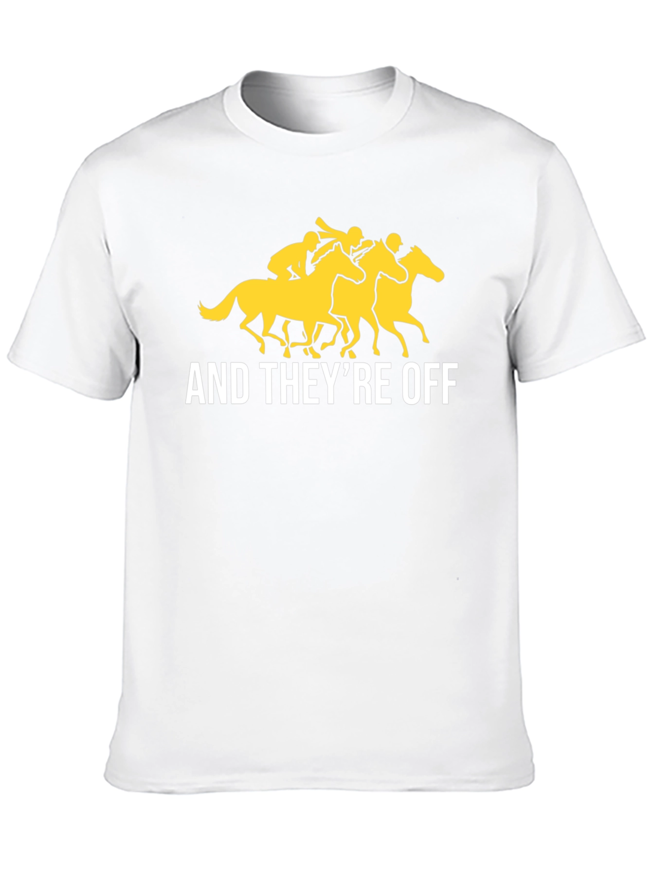 Black And They're Off T-Shirt - Horse Racing Tee view 10