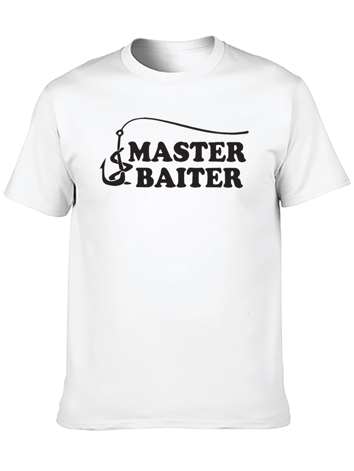 Black Master Baiter Funny Fishing T-Shirt view 10