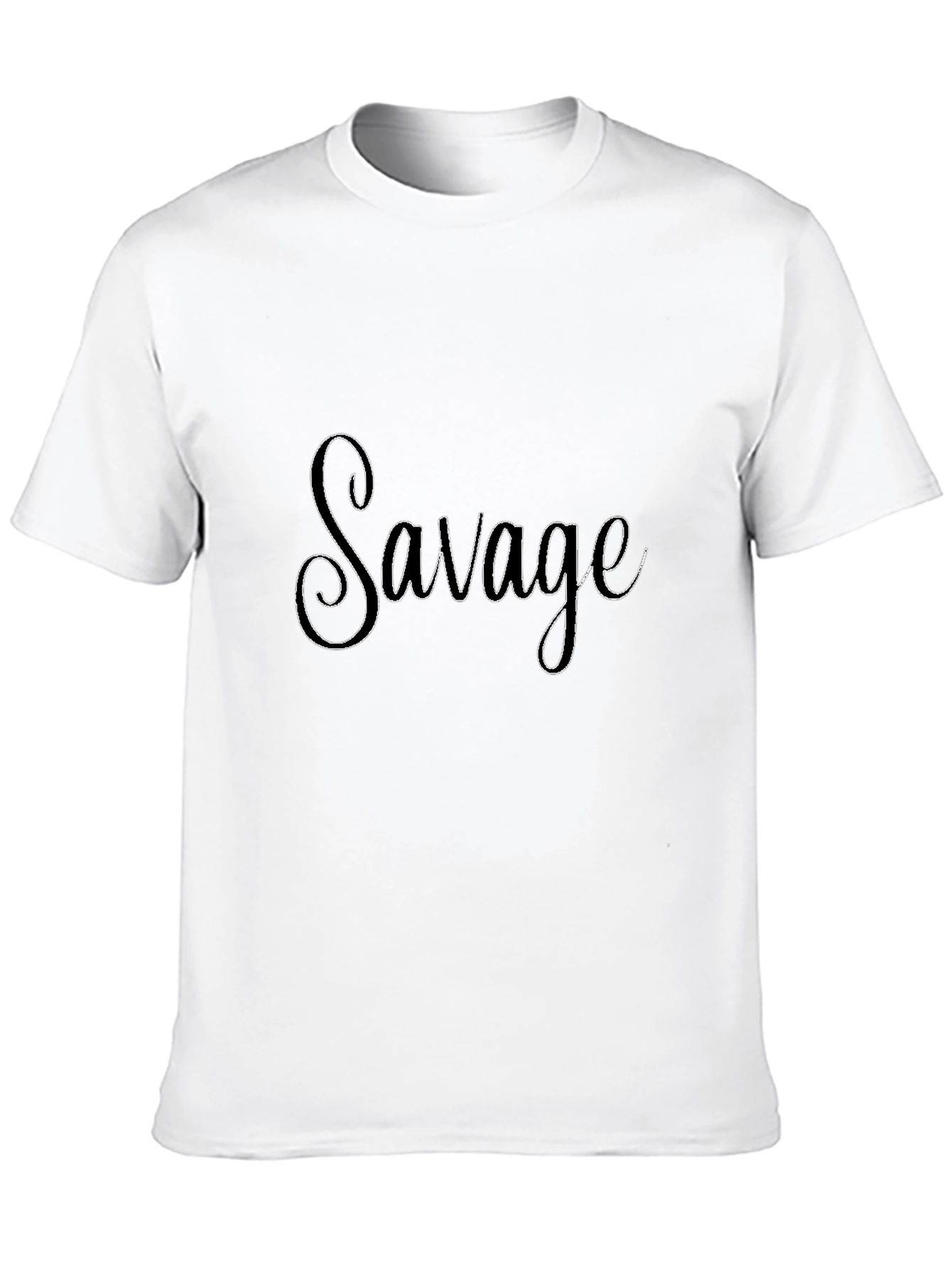 Black Savage Graphic Print Black T-Shirt view 10