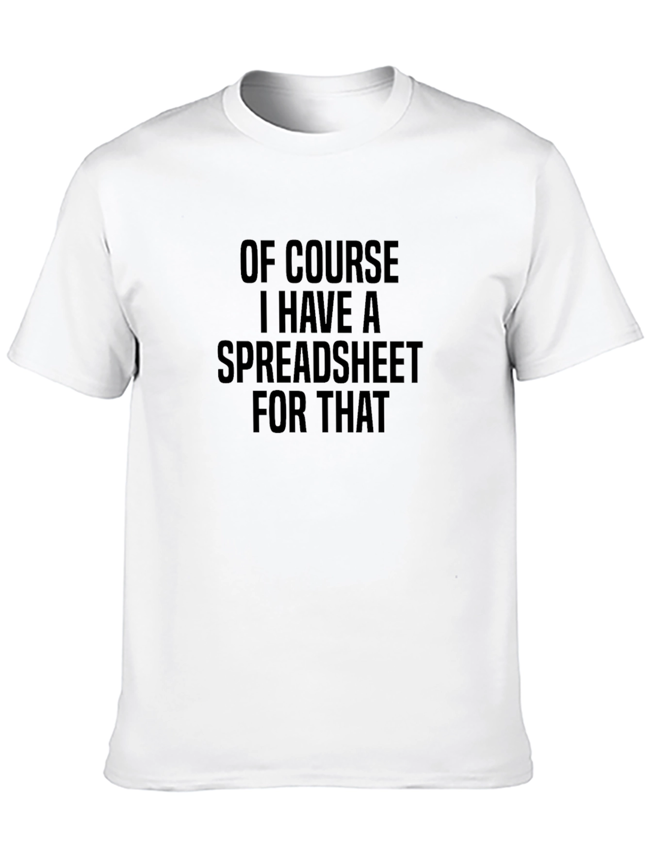 Black Spreadsheet T-Shirt - Funny Accountant Tee view 10