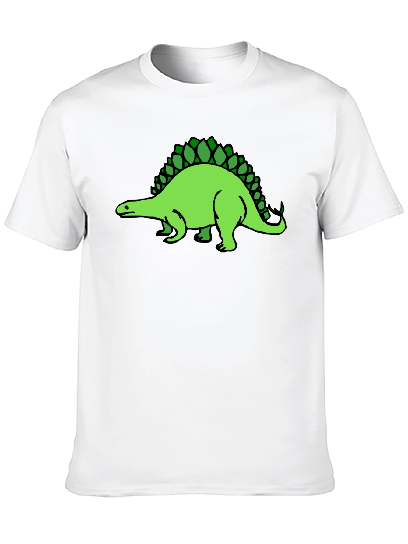 Black Dinosaur Graphic Tee - Black Cotton T-Shirt view 10