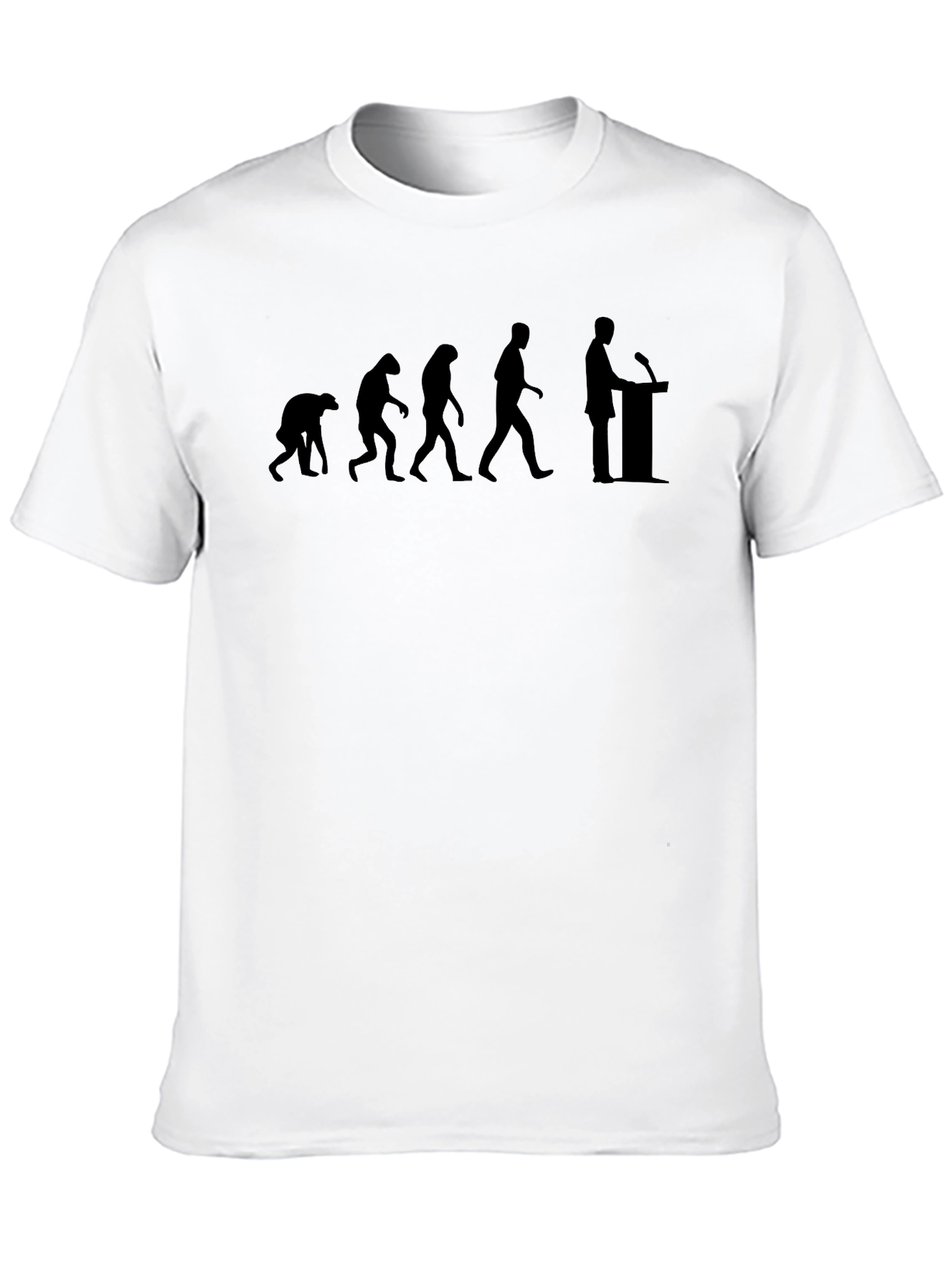 Black Evolution of Speech T-Shirt view 10