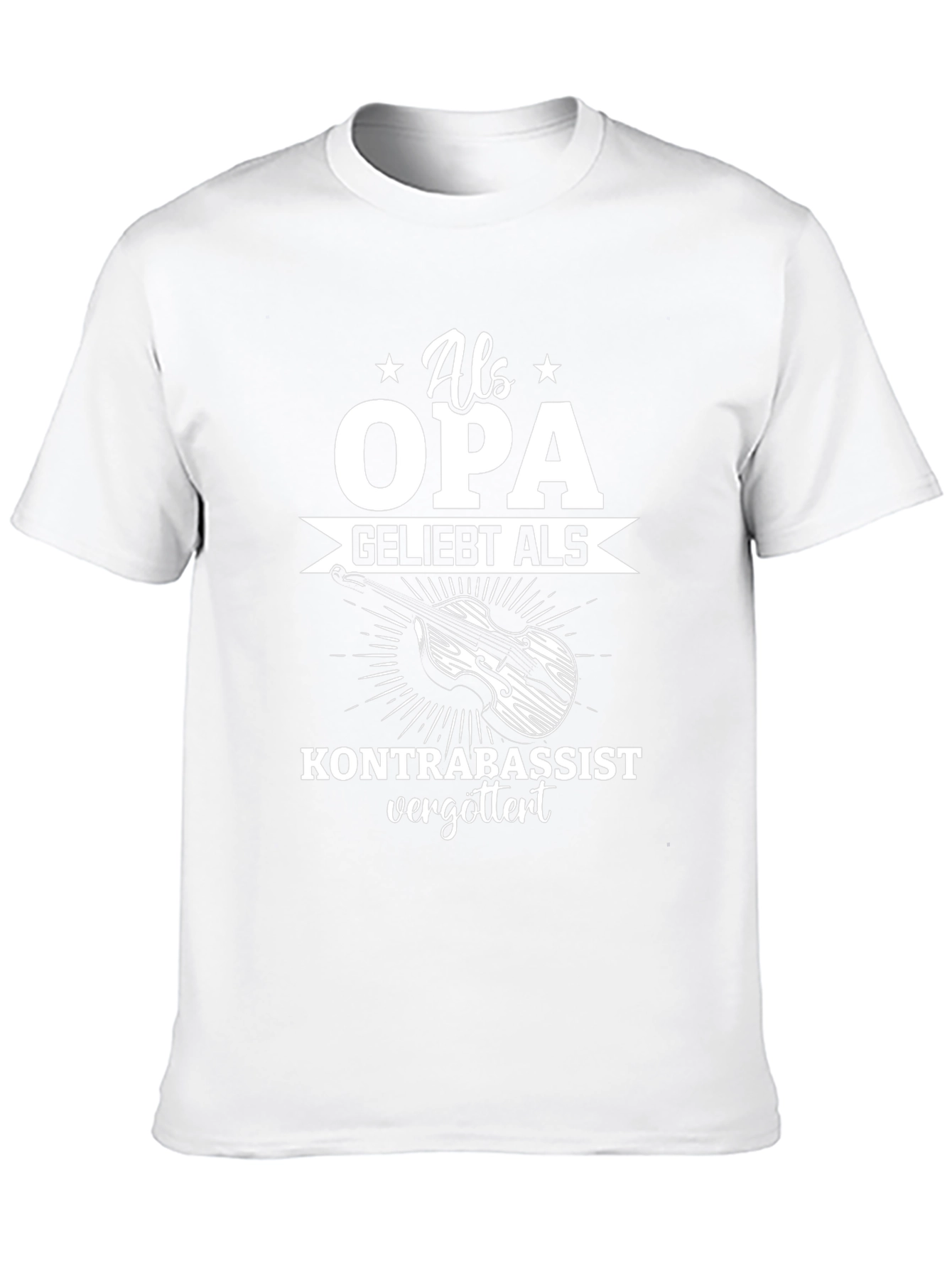 Black Als Opa Kontrabassist T-Shirt view 10