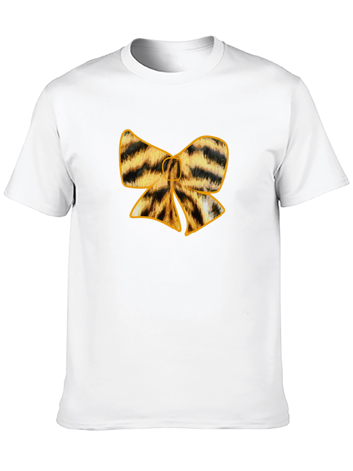 Black Striped Bow Tie Graphic Tee - Stylish Black T-Shirt view 10