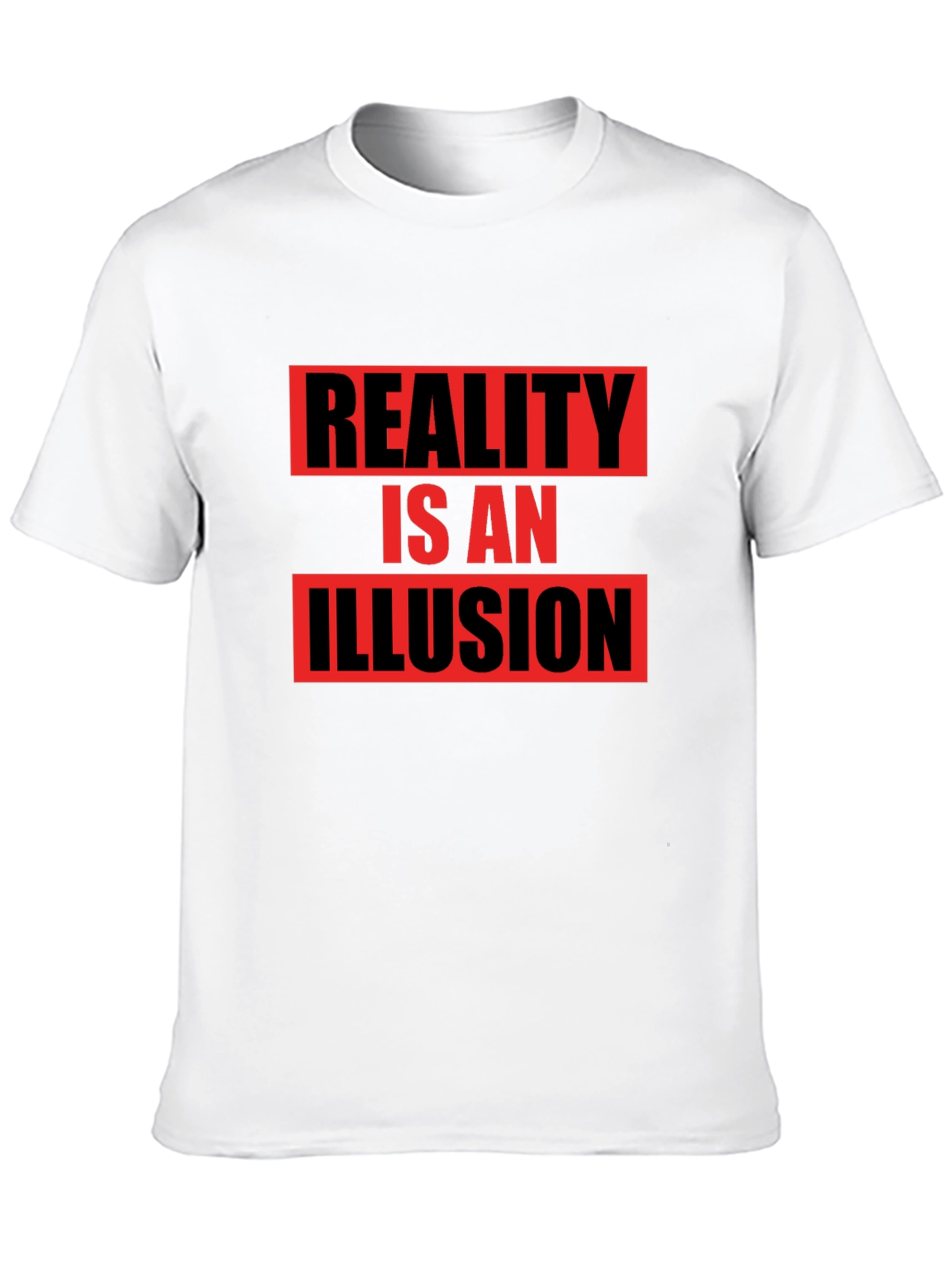 Black Reality Illusion Graphic T-Shirt - Black view 10