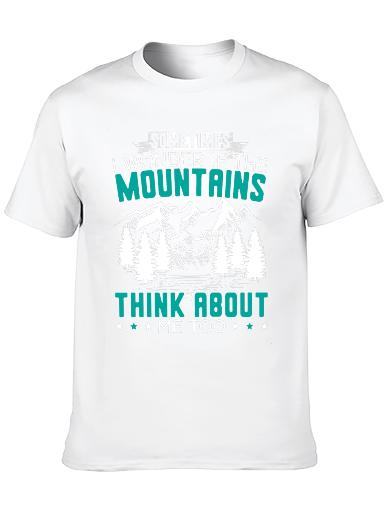 Black Mountains Think About Me T-Shirt view 10