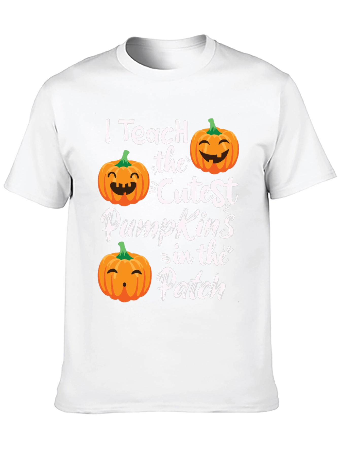 Black I Teach the Cutest Pumpkins T-Shirt view 10