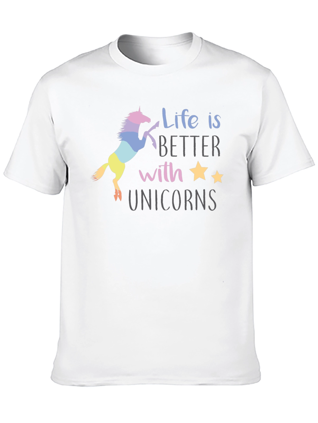 Black Unicorn Life T-Shirt - Magical Graphic Tee view 10