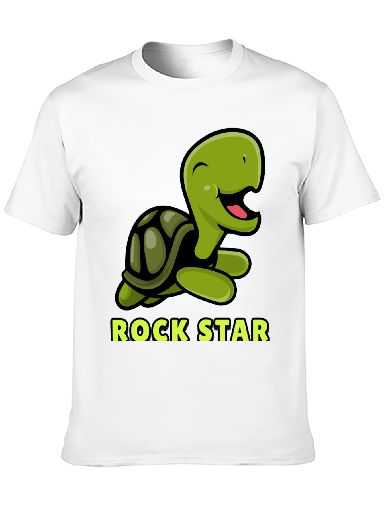 Black Rock Star Turtle Graphic T-Shirt view 10