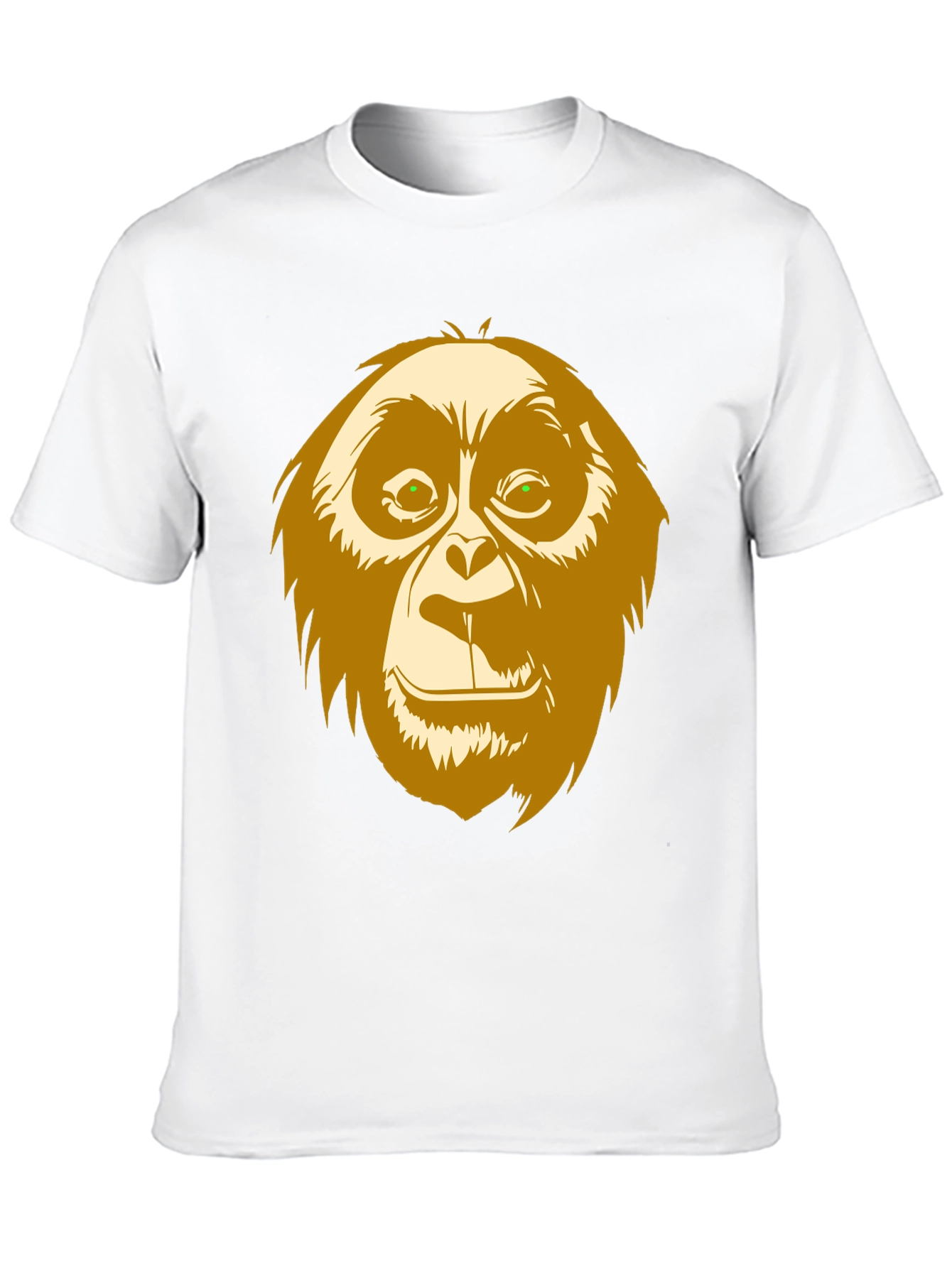 Black Orangutan Graphic Print Black T-Shirt view 10