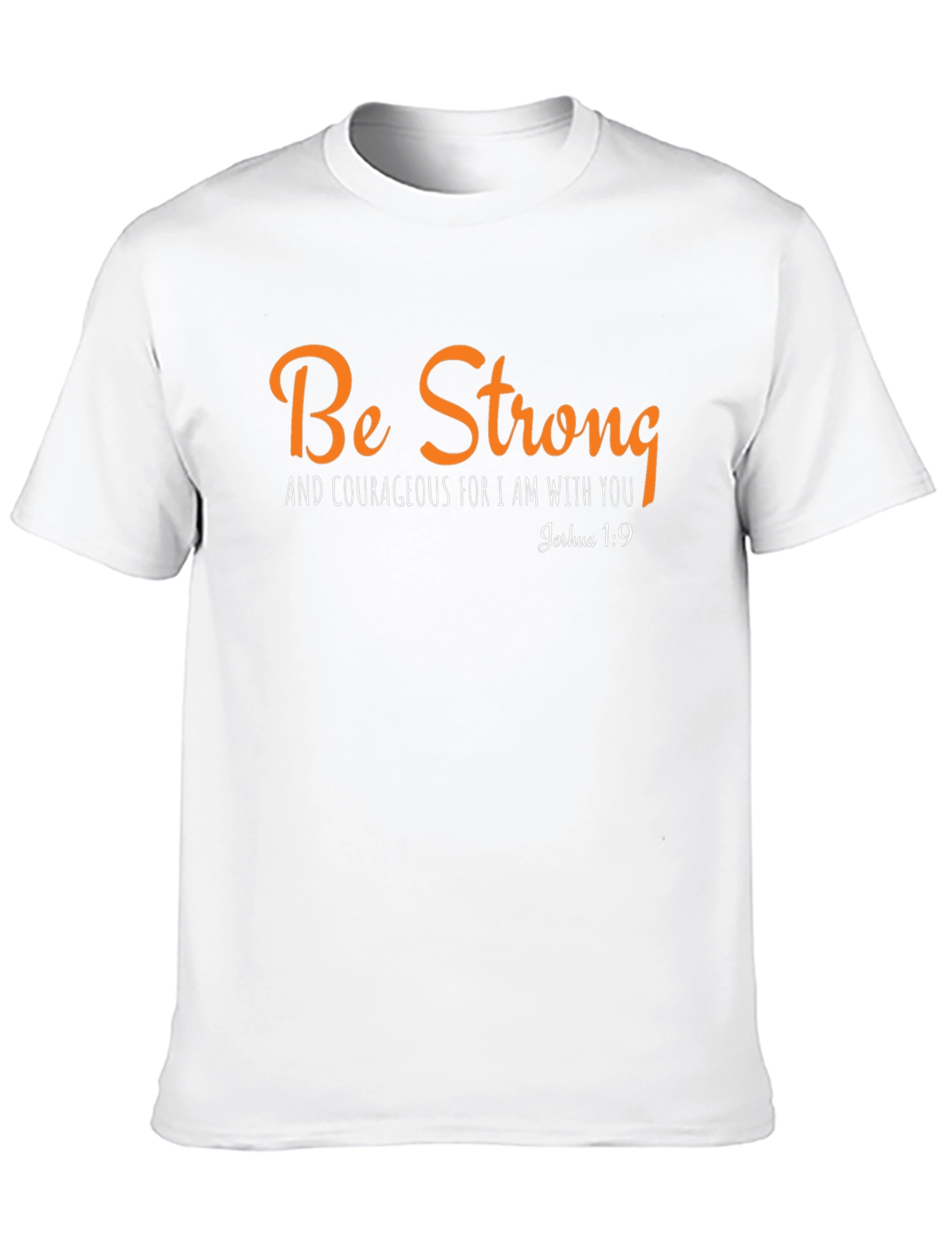Black Be Strong T-Shirt: Inspirational Joshua 1:9 Christian Tee view 10