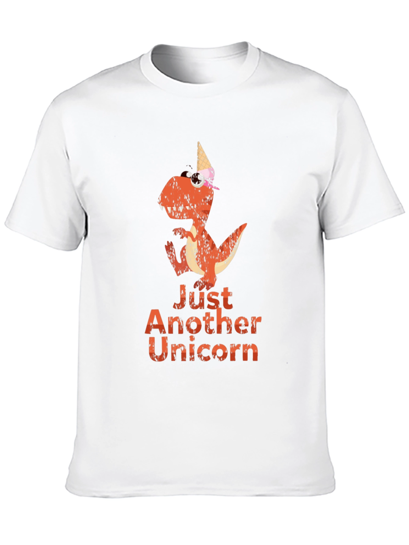 Black Dino Unicorn Graphic Tee - Unique Novelty T-Shirt view 10