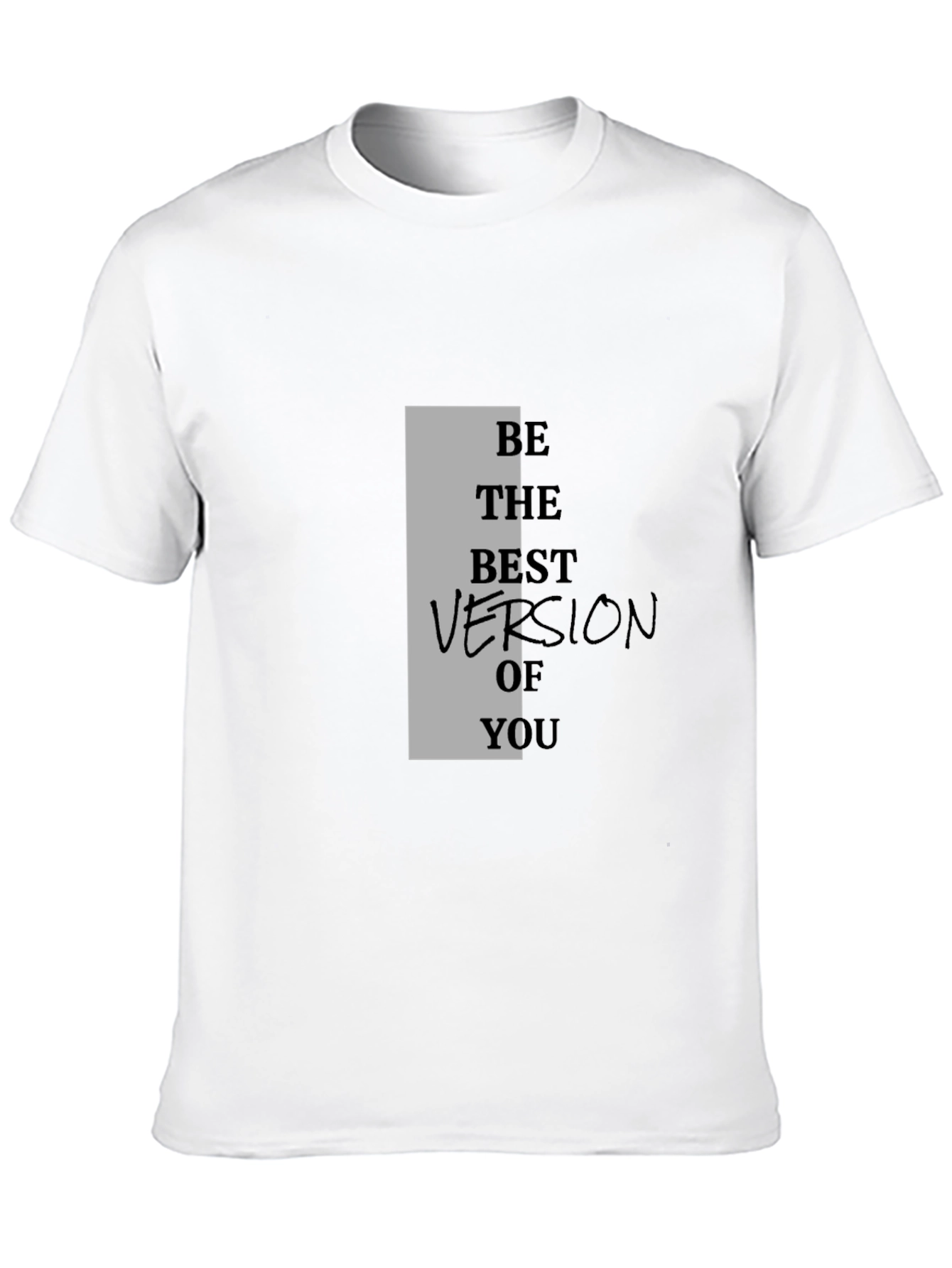 Black Motivational Black T-Shirt - Be The Best Version of You view 10