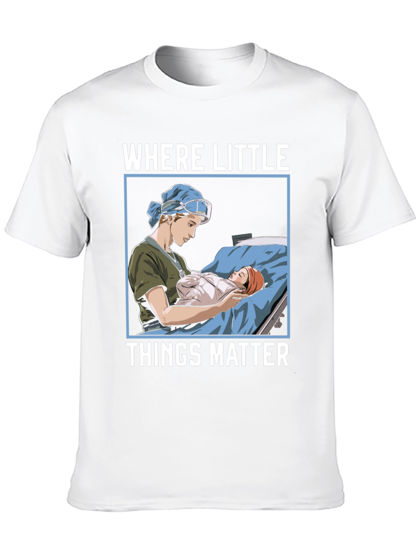 Black Where Little Things Matter Nurse T-Shirt view 10