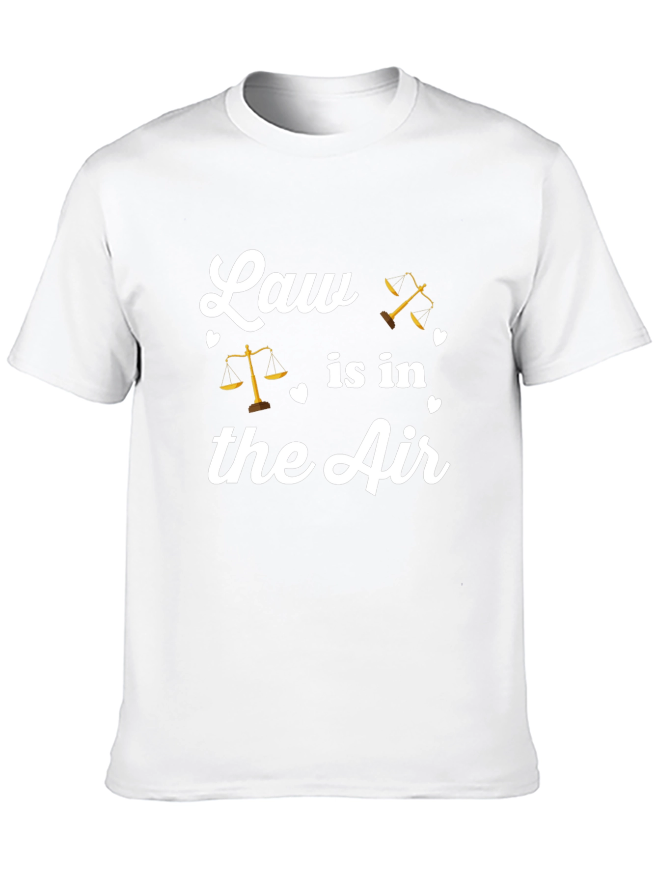 Black Law in the Air Graphic Tee - Unisex Black T-Shirt view 10