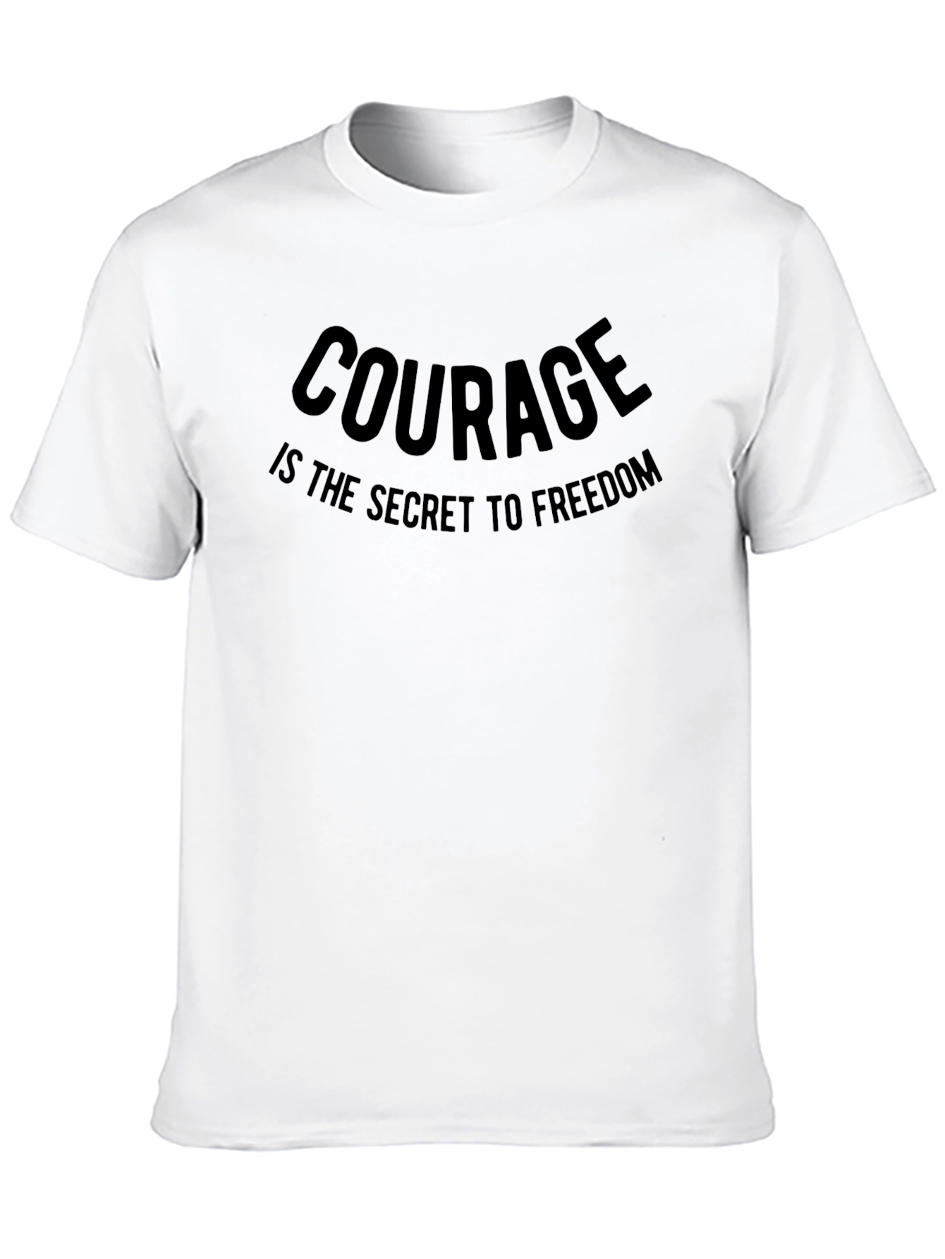 Black Courage is the Secret to Freedom Graphic T-Shirt view 10
