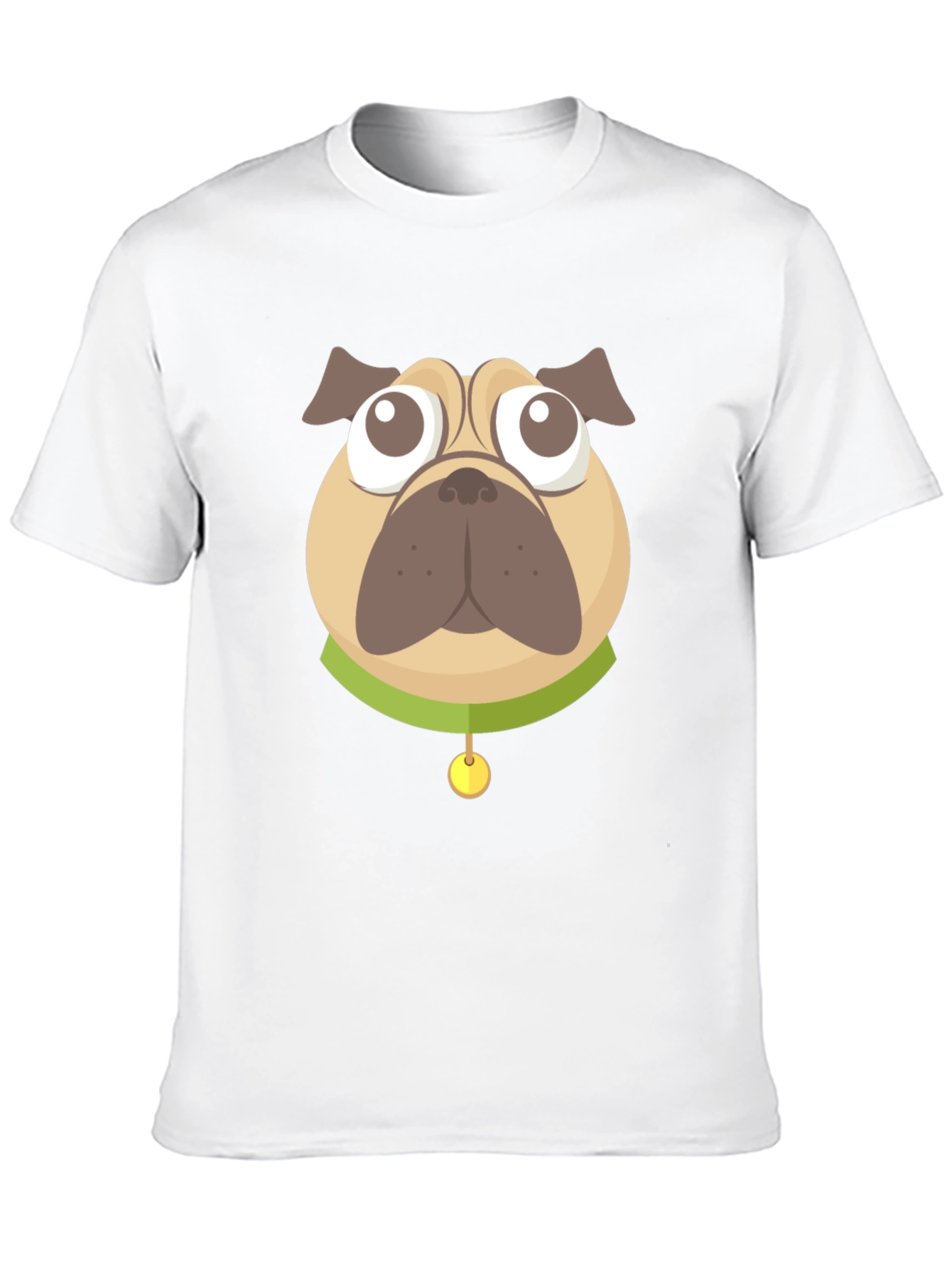 Black Pug Graphic Black T-Shirt view 10
