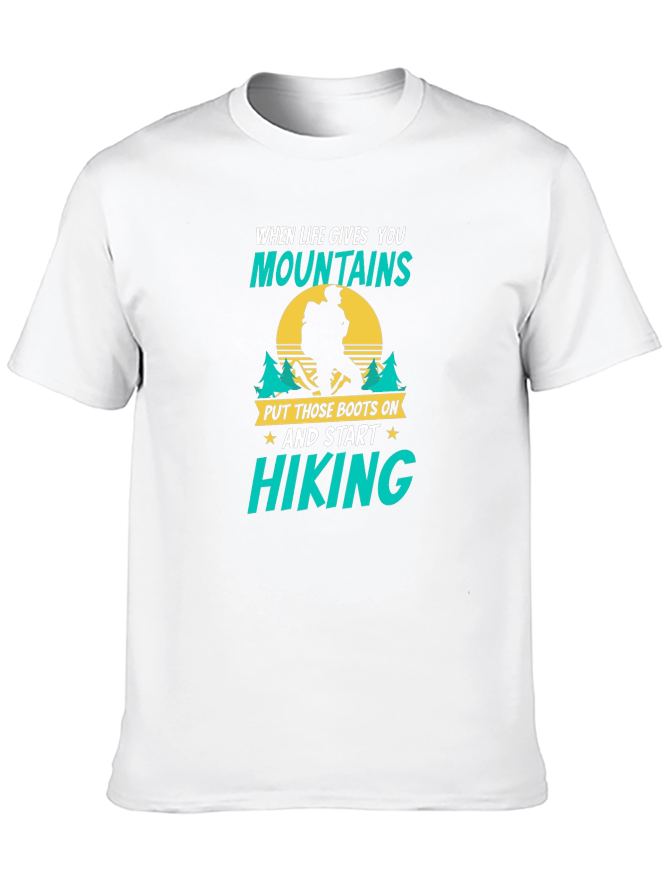 Black Hiking T-Shirt: When Life Gives You Mountains view 10