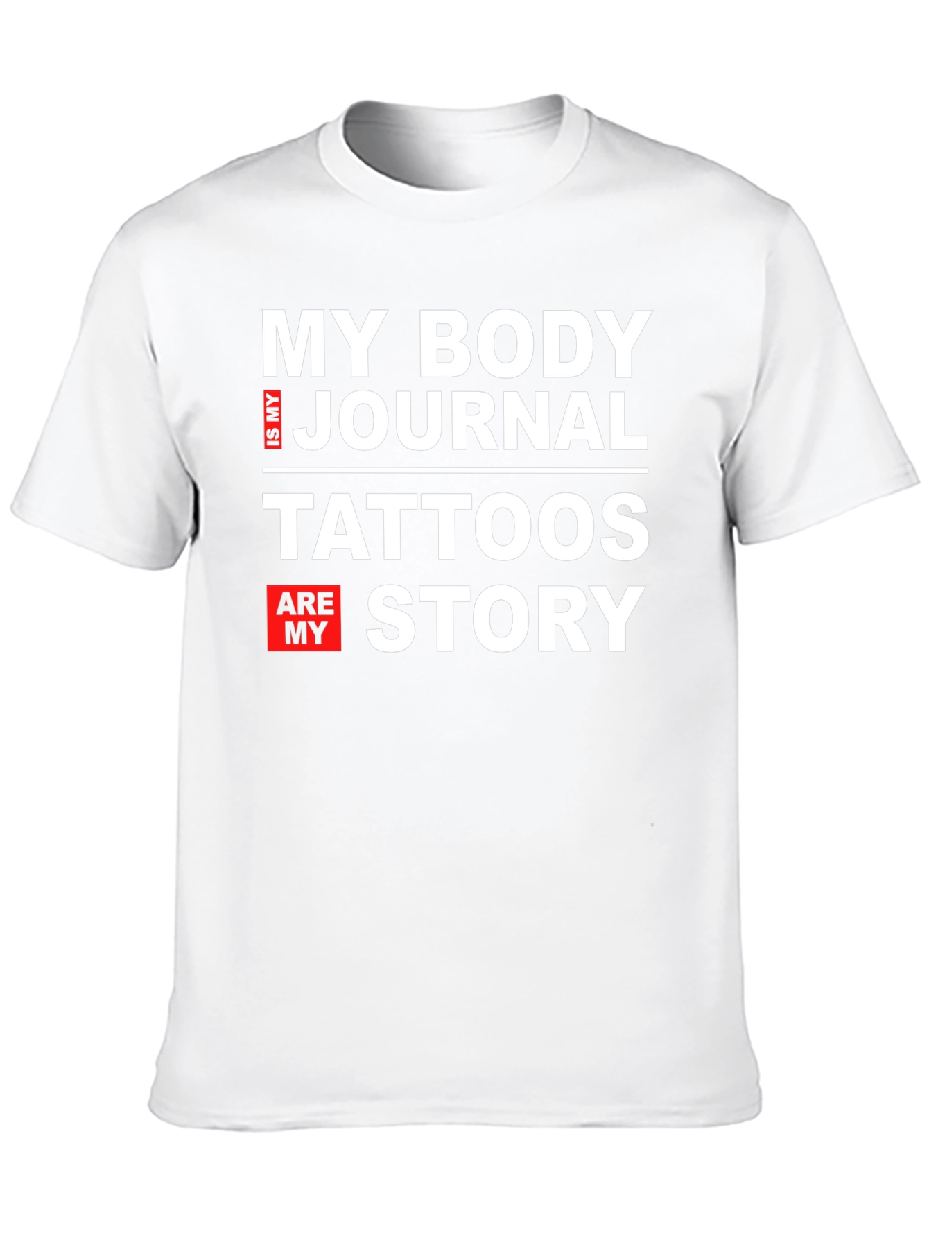 Black My Body Is My Journal Tattoos Story Graphic Tee view 10