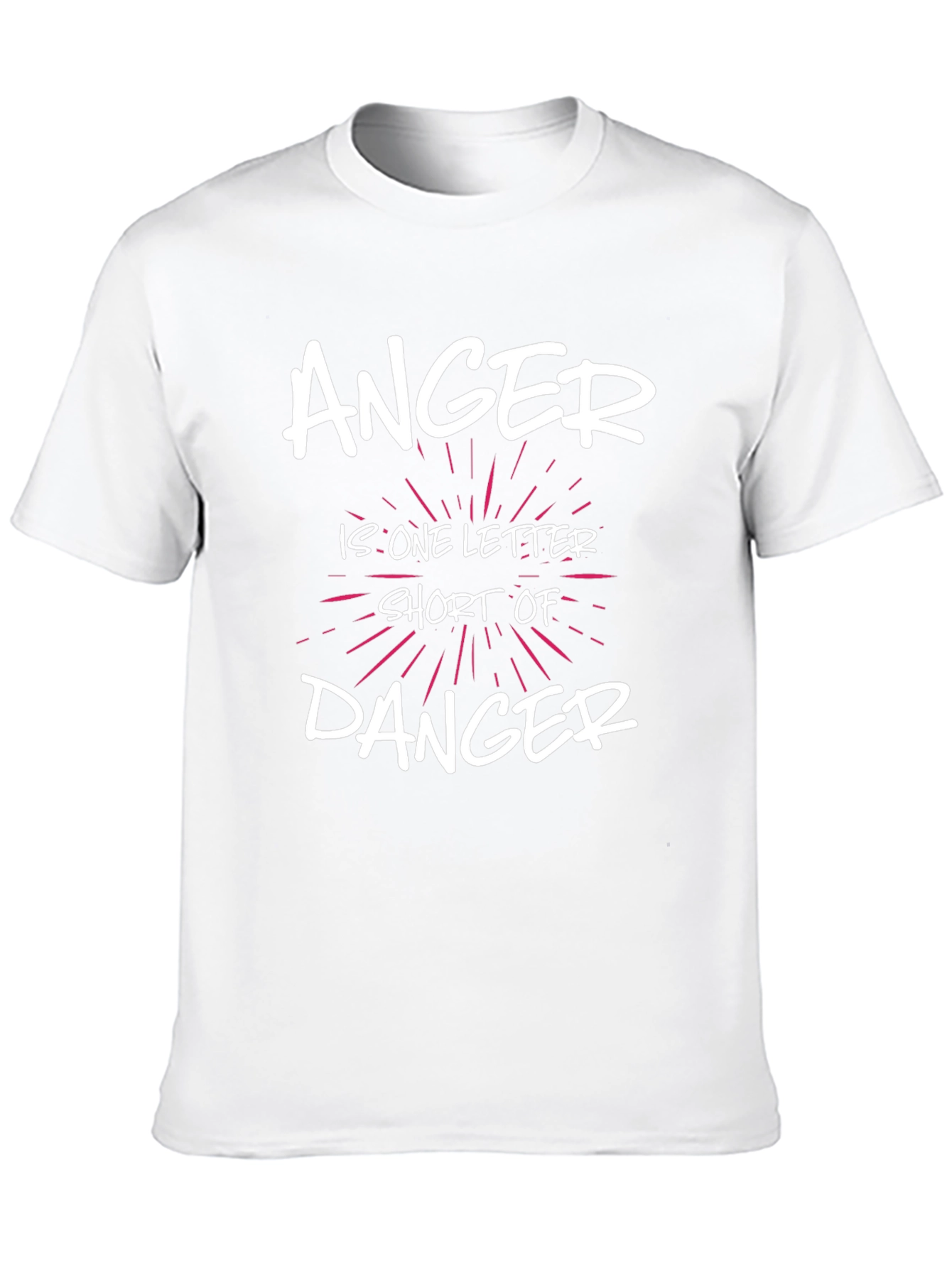 Black Anger Danger T-Shirt - Funny Slogan Tee view 10