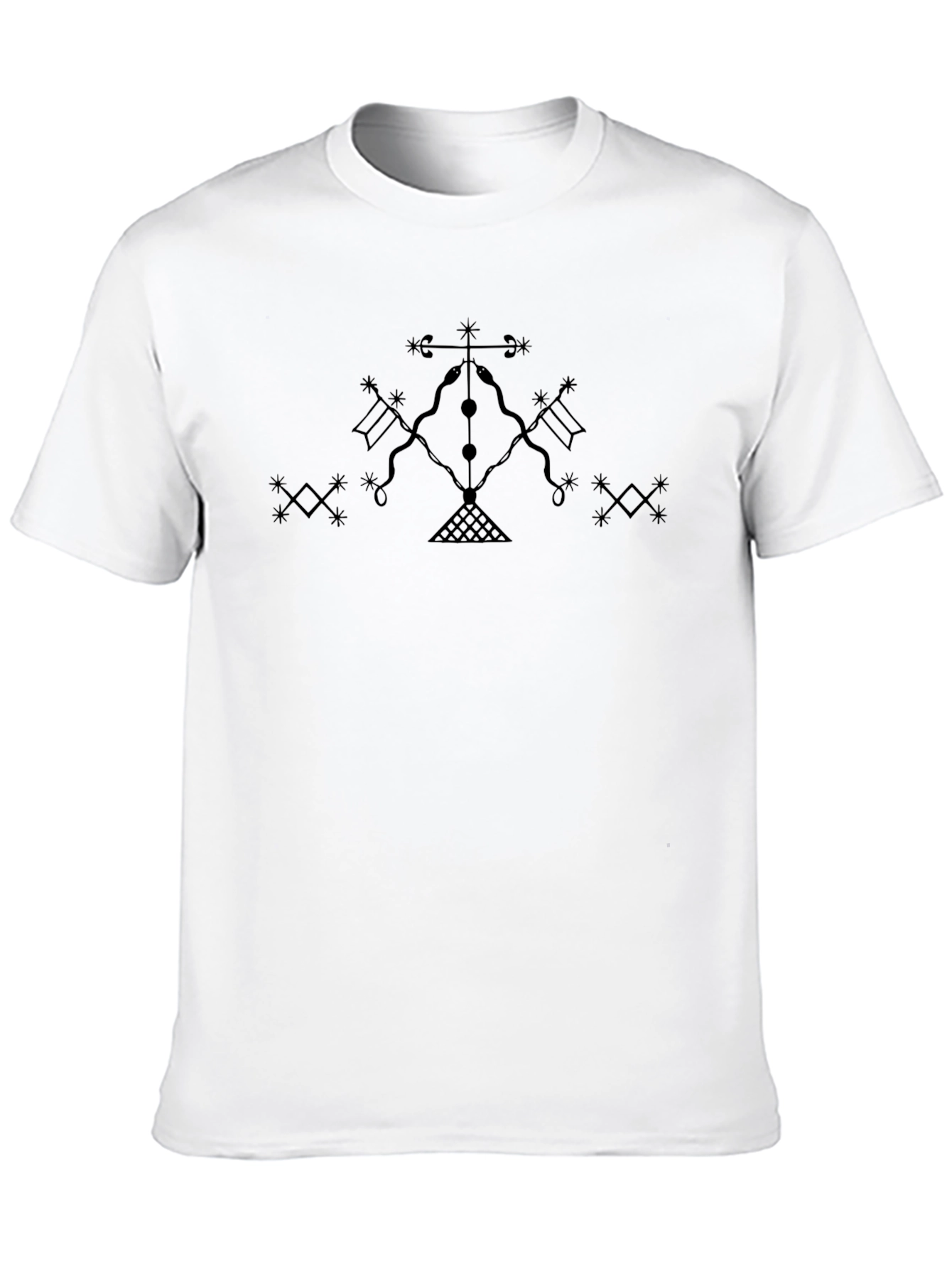 Black Mystic Veve Graphic Tee - Unisex Black T-Shirt view 10