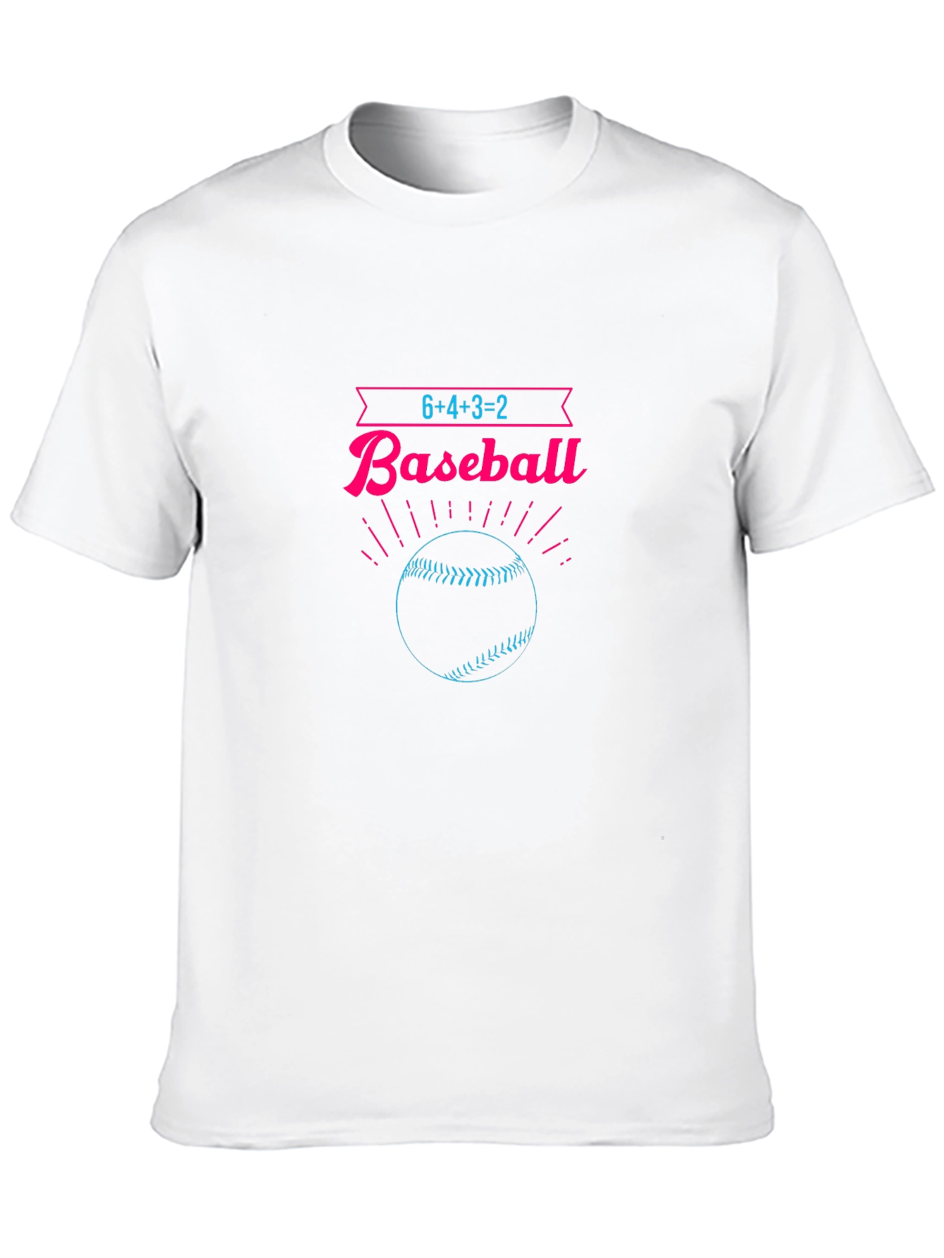 Black Baseball T-Shirt - Funny Math Design view 10