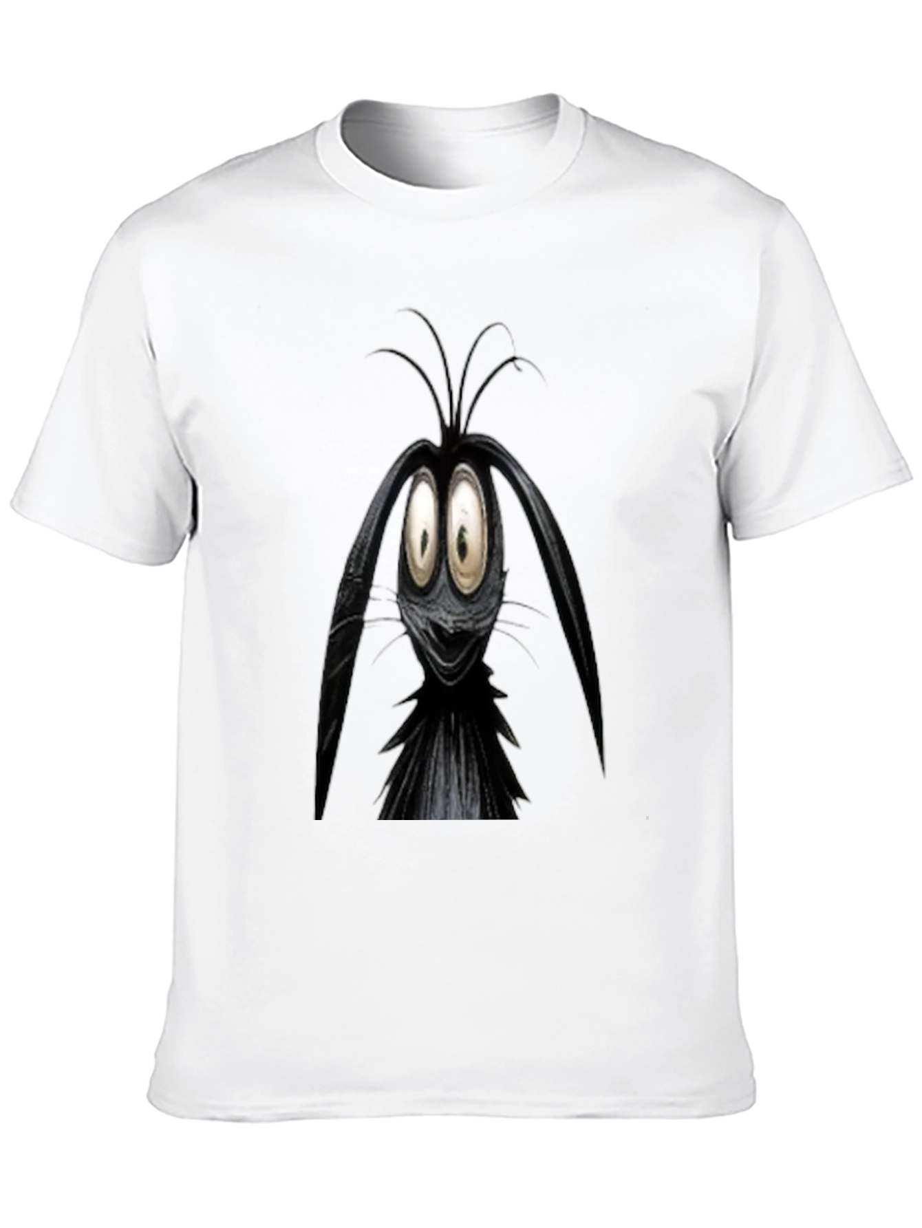 Black Cartoon Character Graphic Black T-Shirt view 10