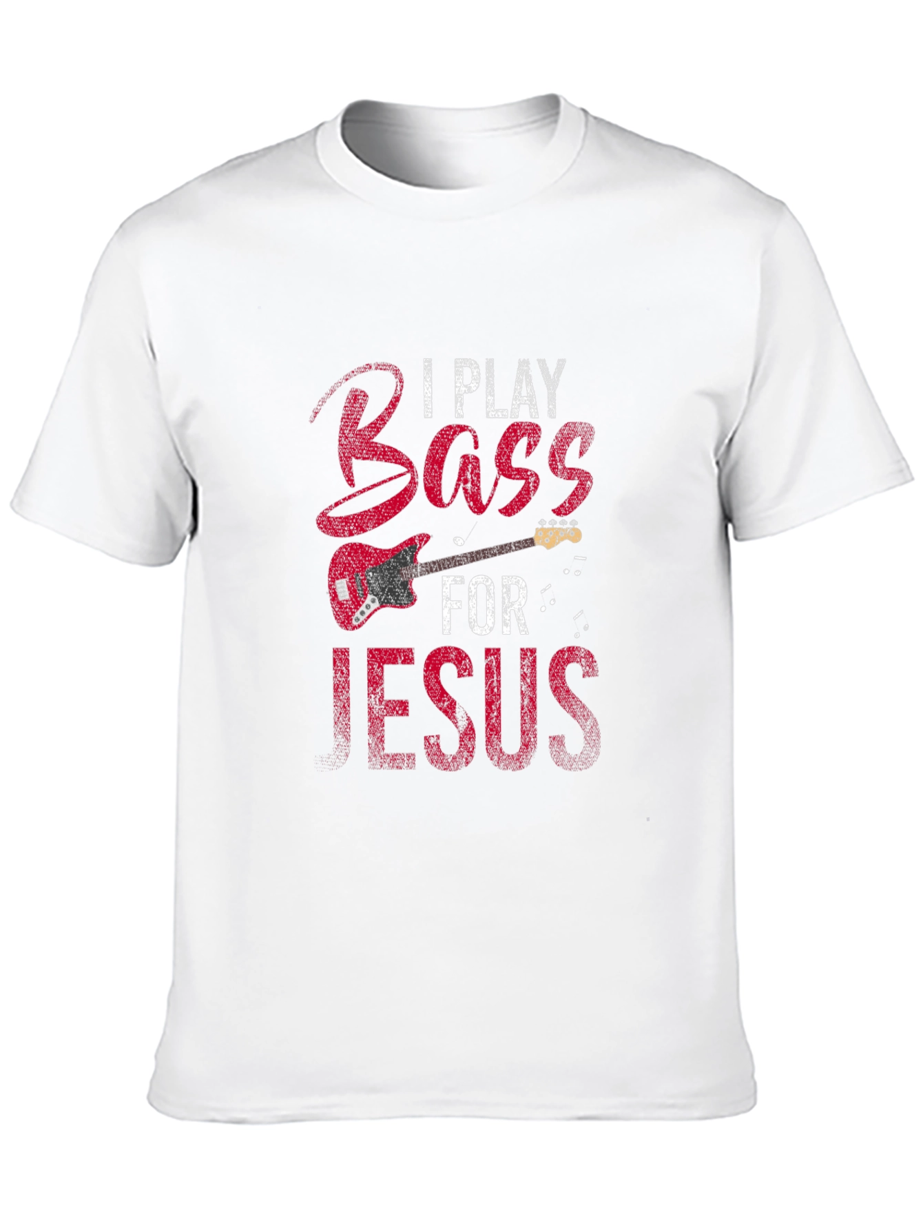 Black I Play Bass for Jesus T-Shirt view 10