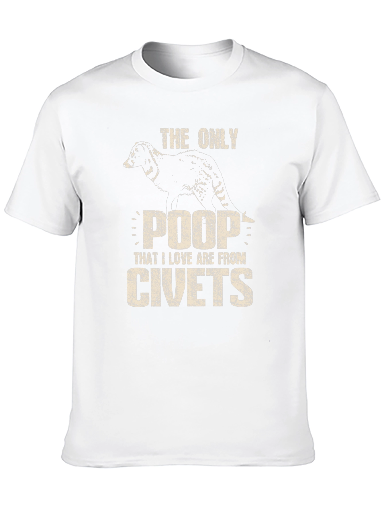 Black Civet Poop T-Shirt - Novelty Graphic Tee view 10