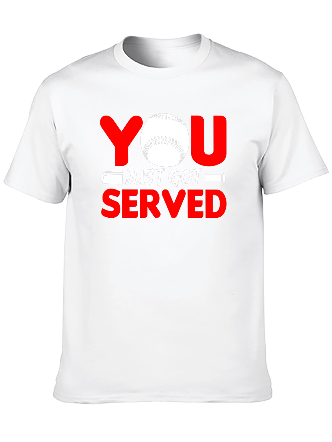 Black You Just Got Served Baseball Graphic T-Shirt view 10