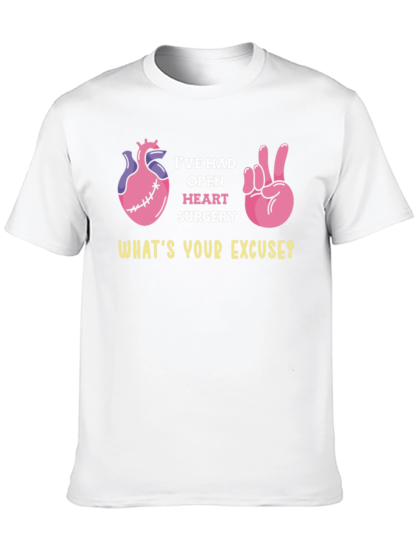 Black Open Heart Surgery Humor T-Shirt view 10