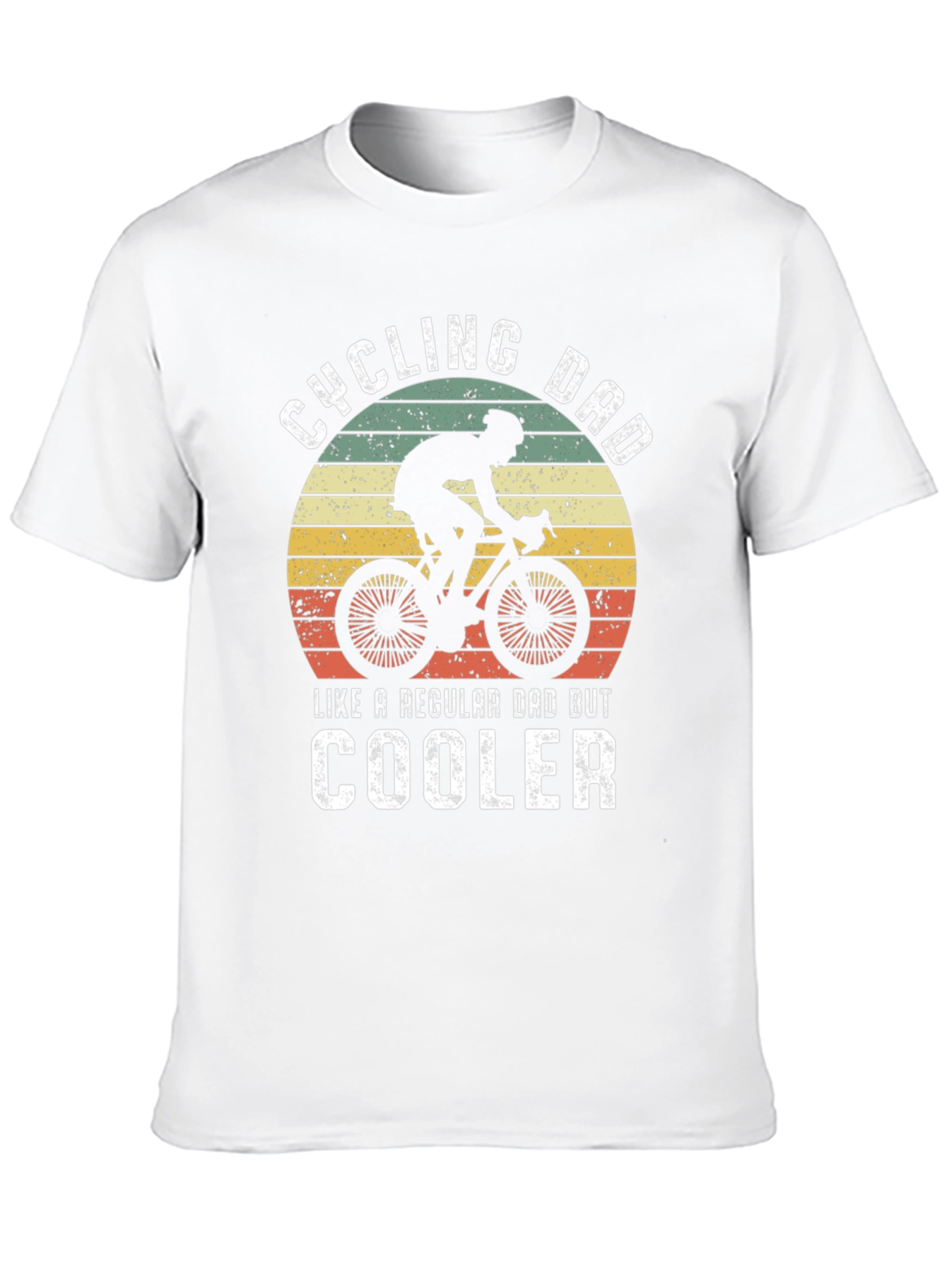 Black Cycling Dad T-Shirt - Like a Regular Dad But Cooler view 10