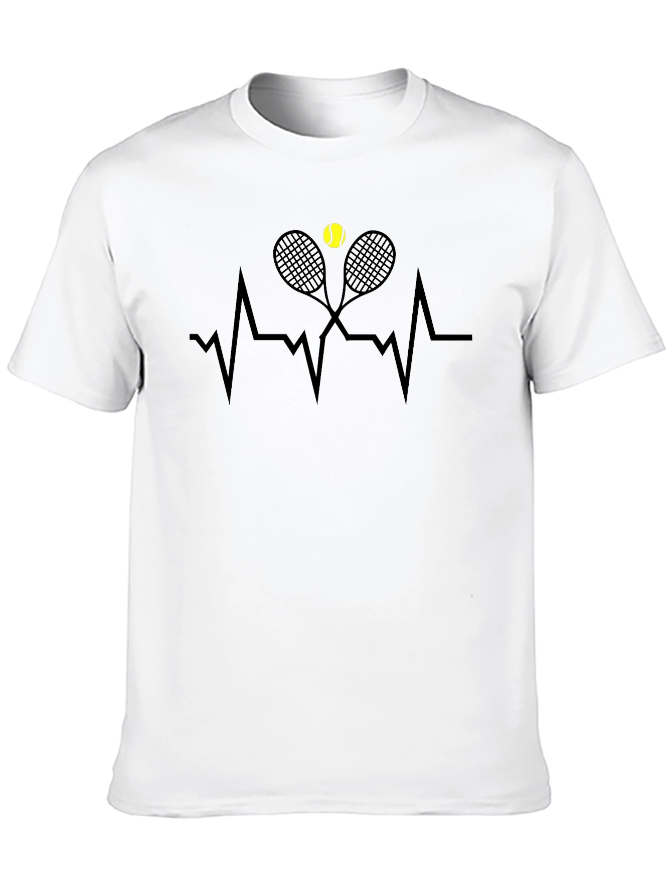 Black Tennis Heartbeat T-Shirt view 10