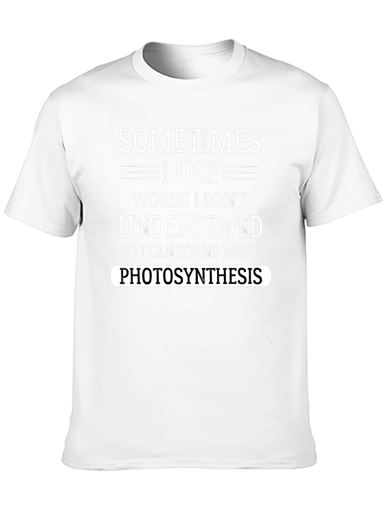 Black Funny Photosynthesis T-Shirt - Sarcastic Science Tee view 10