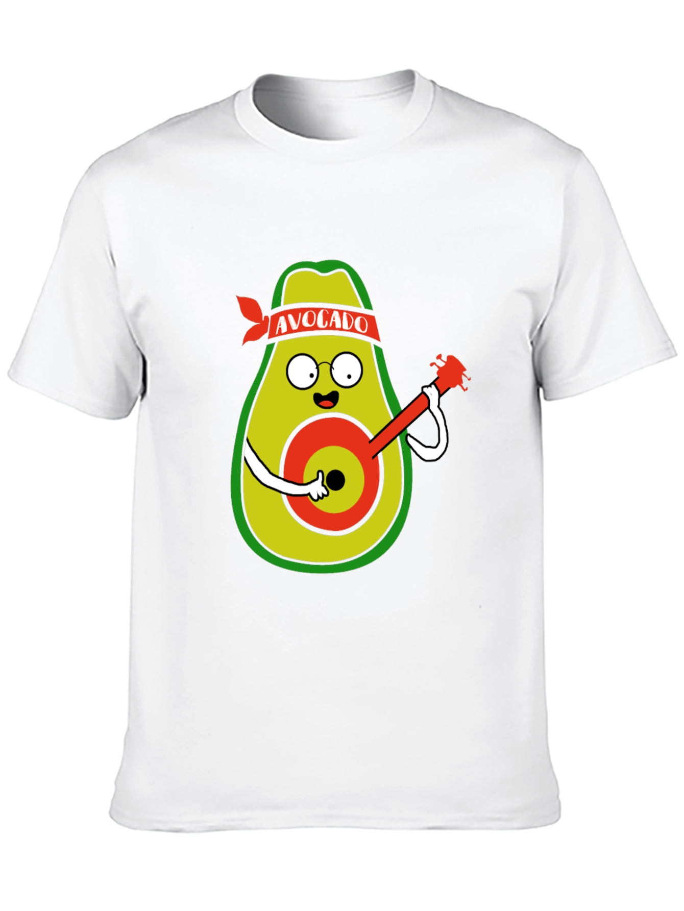 Black Avocado Guitarist Black T-Shirt view 10