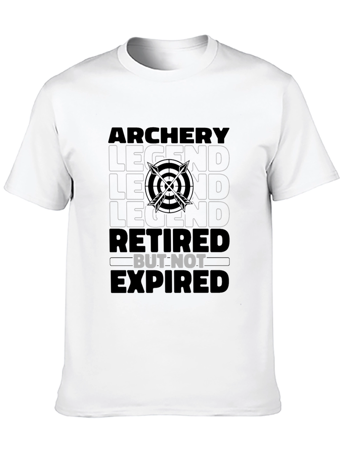 Black Archery Legend Graphic Tee - Retired But Not Expired Shirt view 10