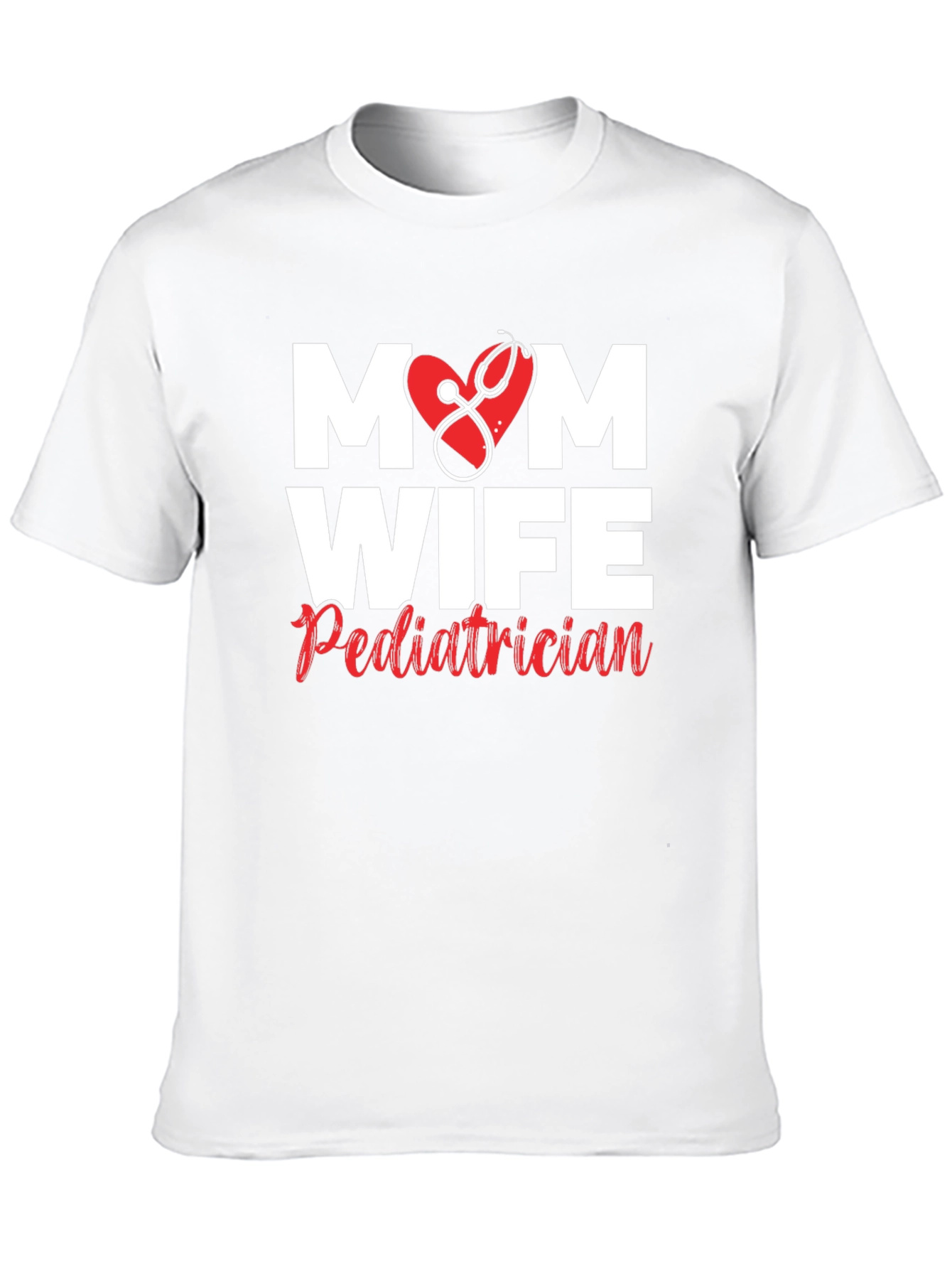 Black Mom Wife Pediatrician Graphic T-Shirt view 10