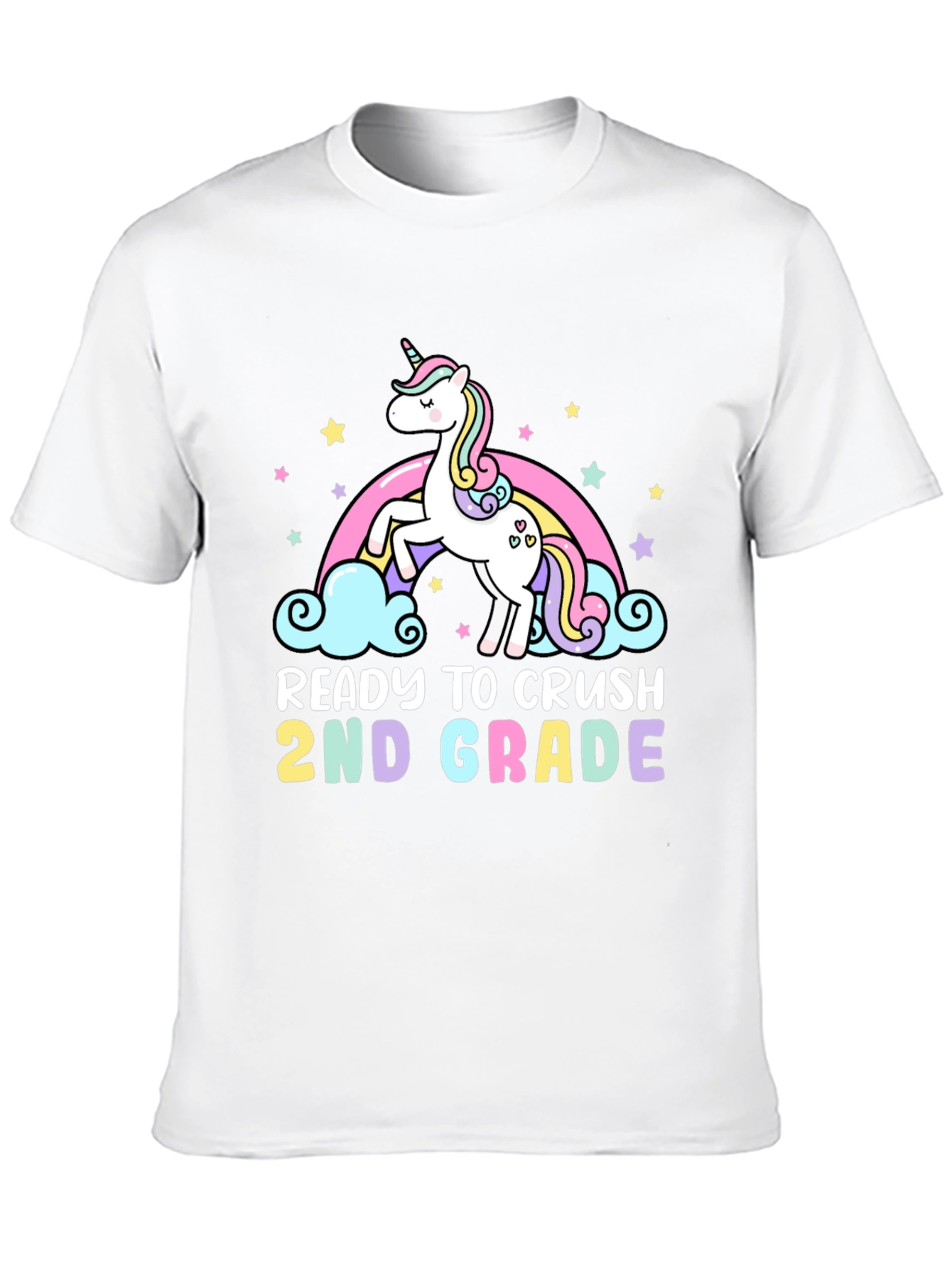 Ready to Crush 2nd Grade Unicorn T-Shirt - 10