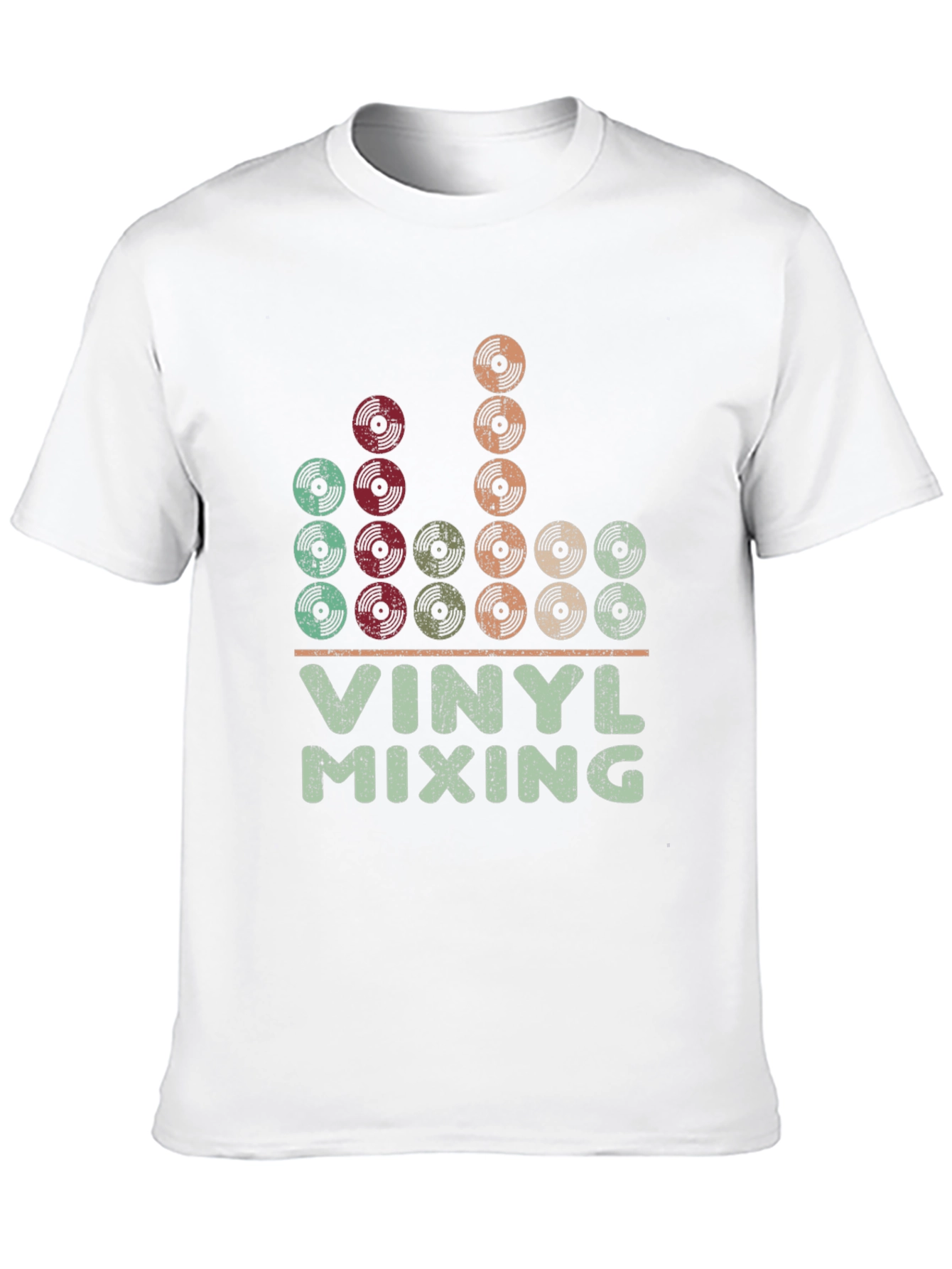 Black Vinyl Mixing Graphic Tee view 10