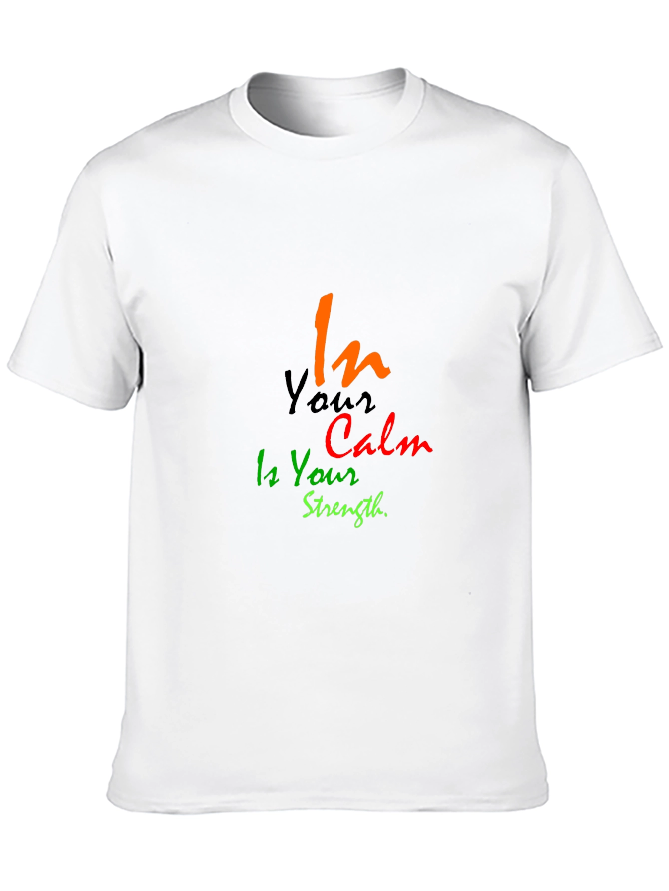Black In Your Calm is Your Strength Black T-Shirt view 10