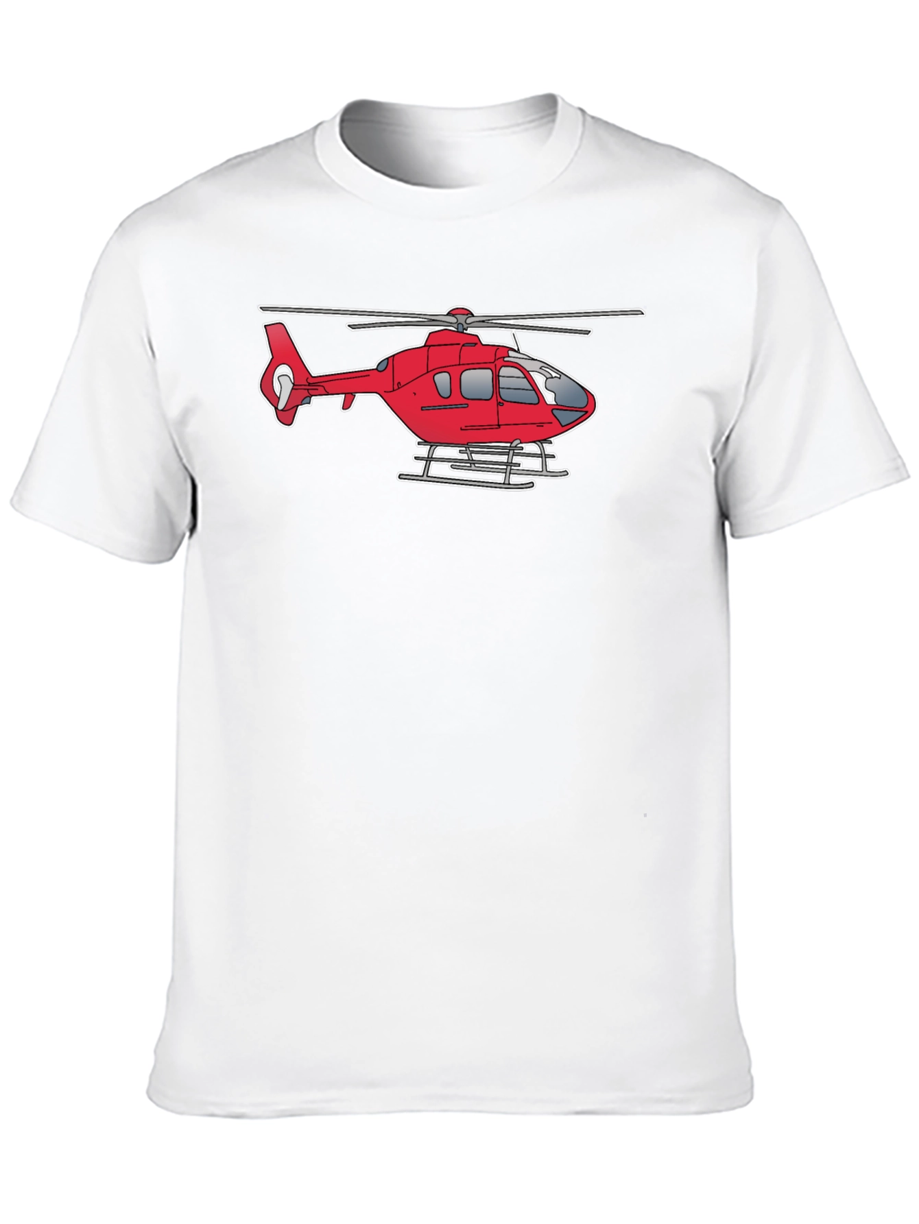 Black Helicopter Graphic Tee - Black Cotton Casual Shirt view 10