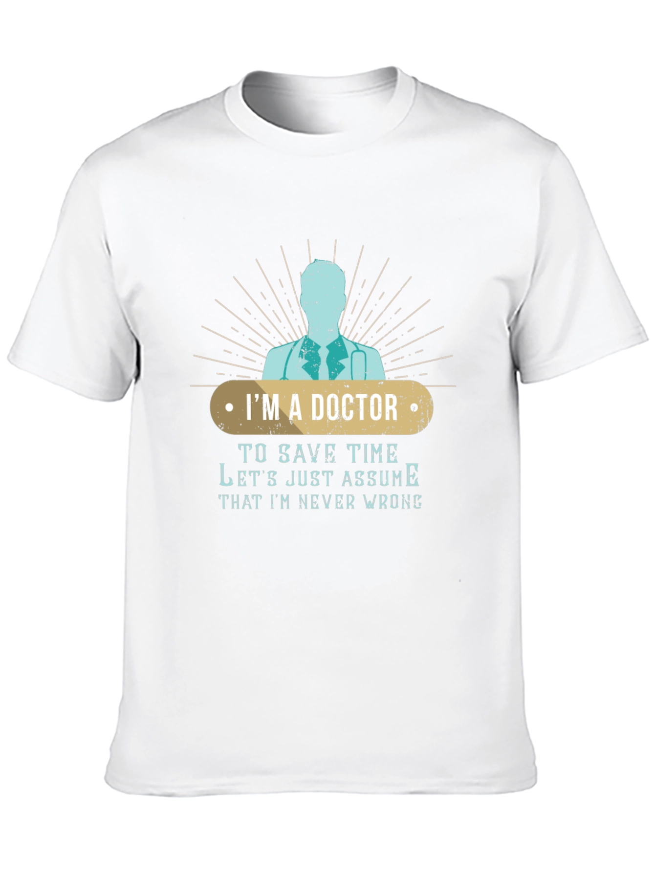 Black I'm A Doctor Funny T-Shirt view 10